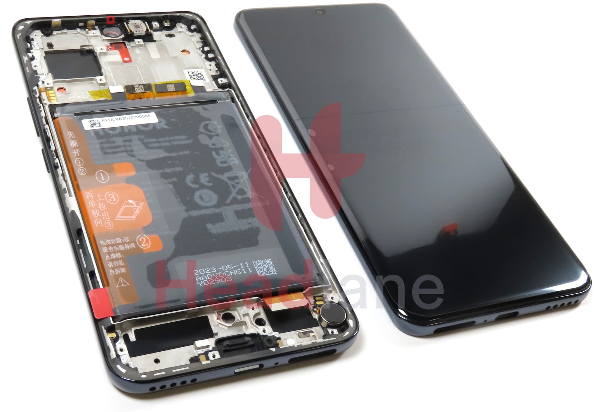 Honor 90 LCD Display / Screen + Touch + Battery - Black - view 3