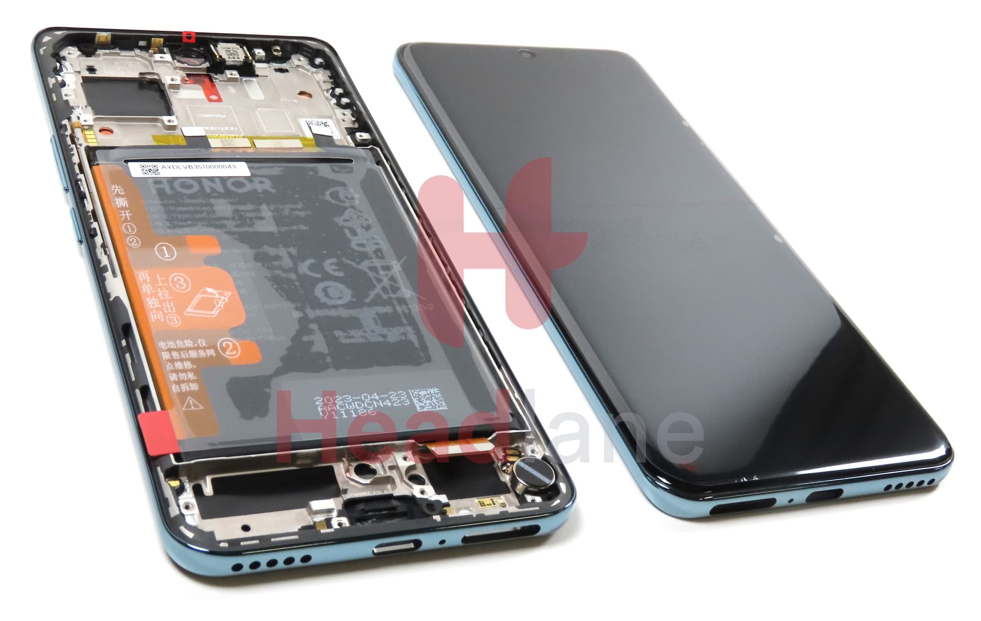 Honor 90 LCD Display / Screen + Touch + Battery - Green - view 2