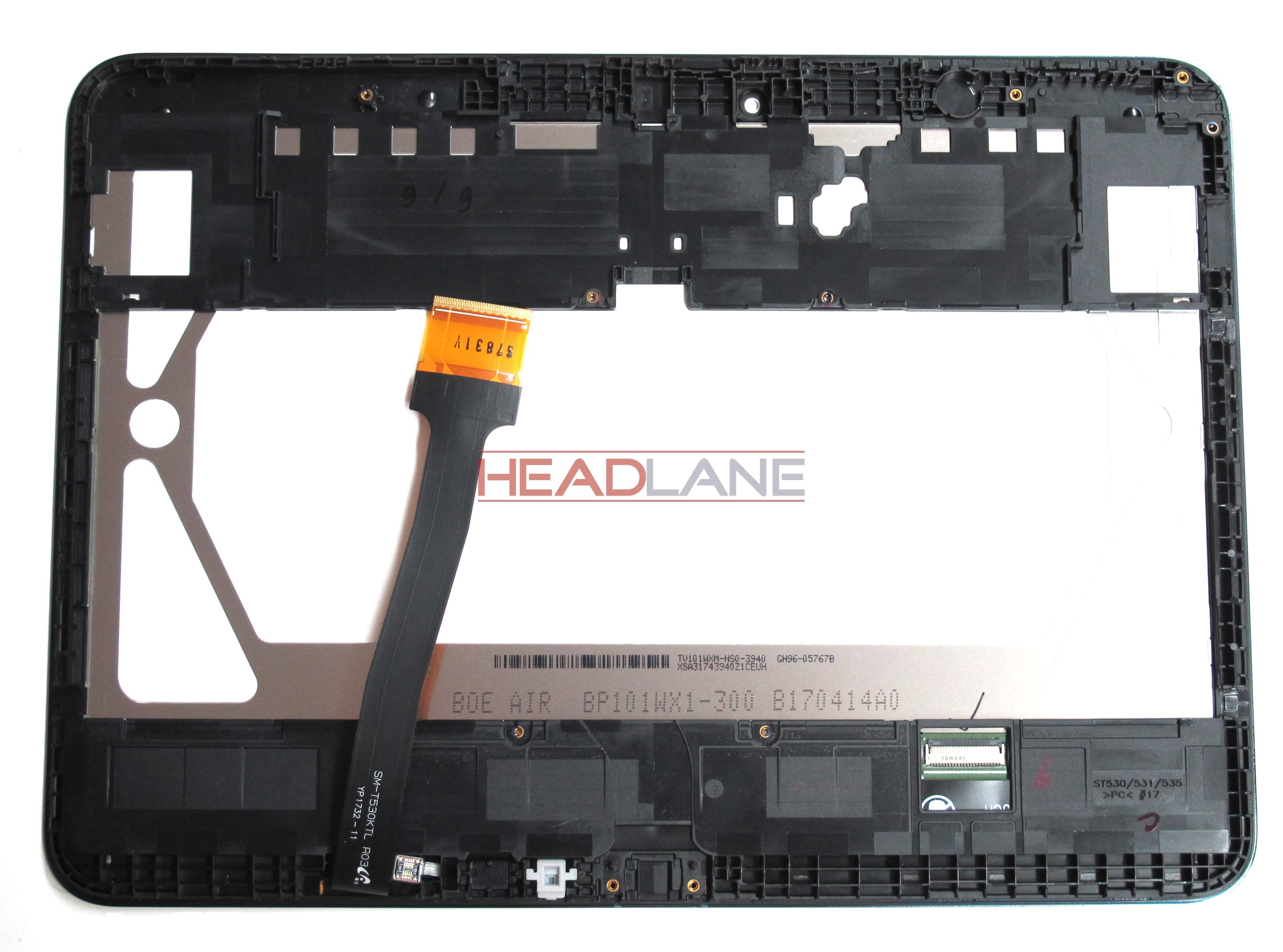 Samsung SM-T530 Galaxy Tab 4 10.1 LCD Display / Screen + Touch - White - view 2