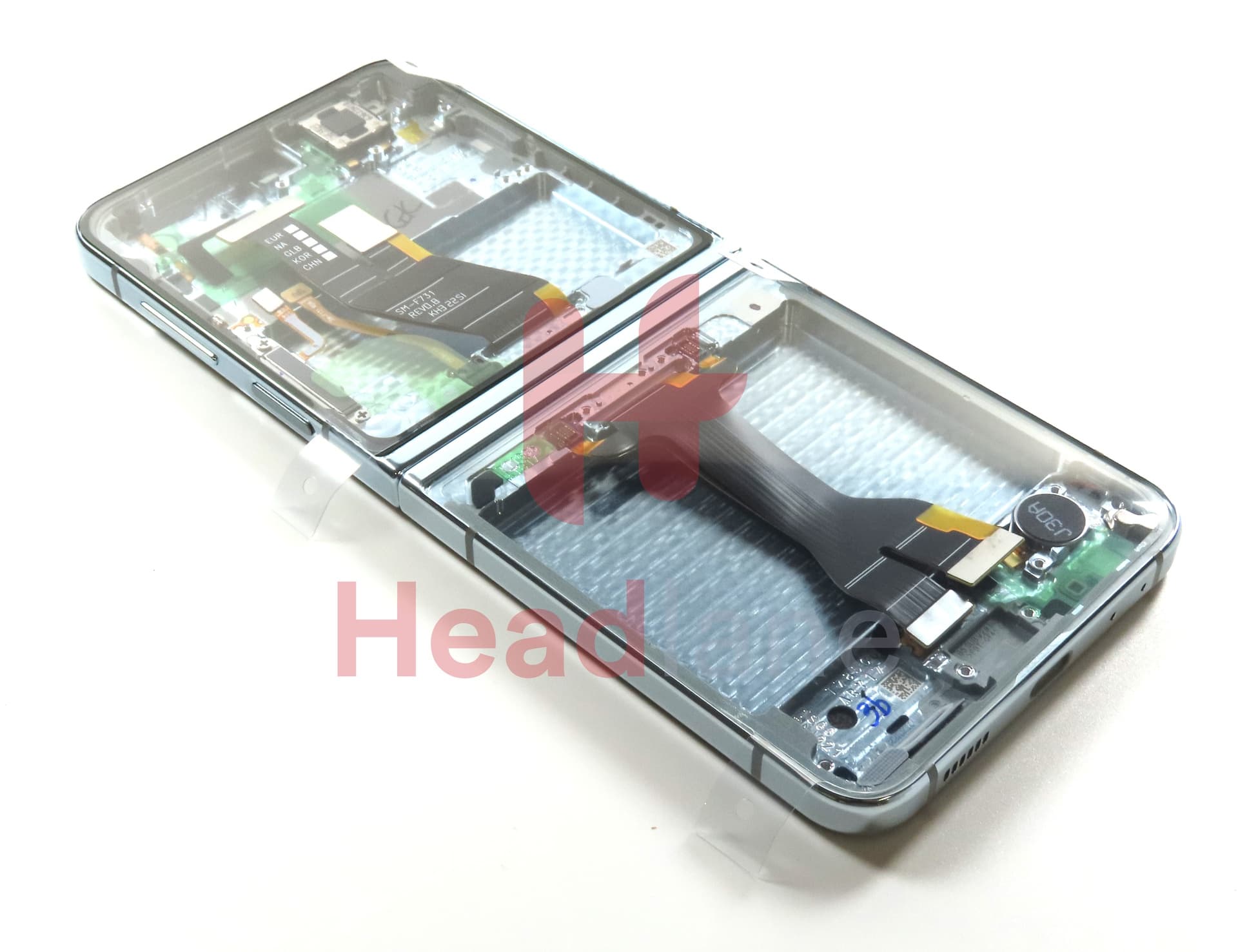 Samsung SM-F731 Galaxy Z Flip5 5G LCD Display / Screen + Touch - Mint - view 3