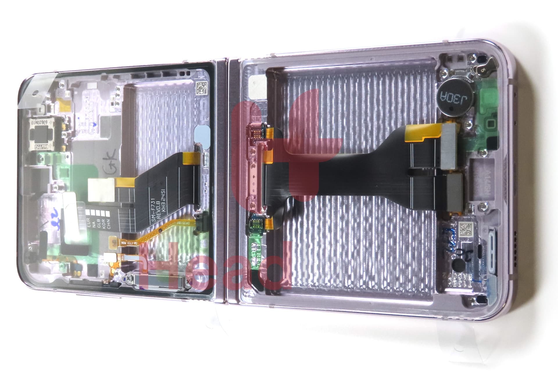 Samsung SM-F731 Galaxy Z Flip5 5G LCD Display / Screen + Touch - Lavender - view 4