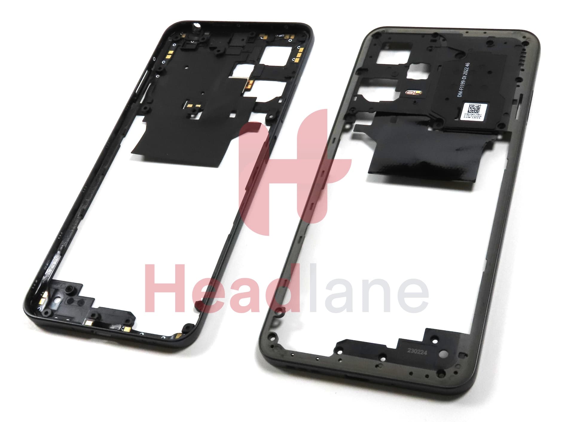 Xiaomi Poco X5 5G / Redmi Note 12 5G Middle Cover / Chassis - Black - view 3