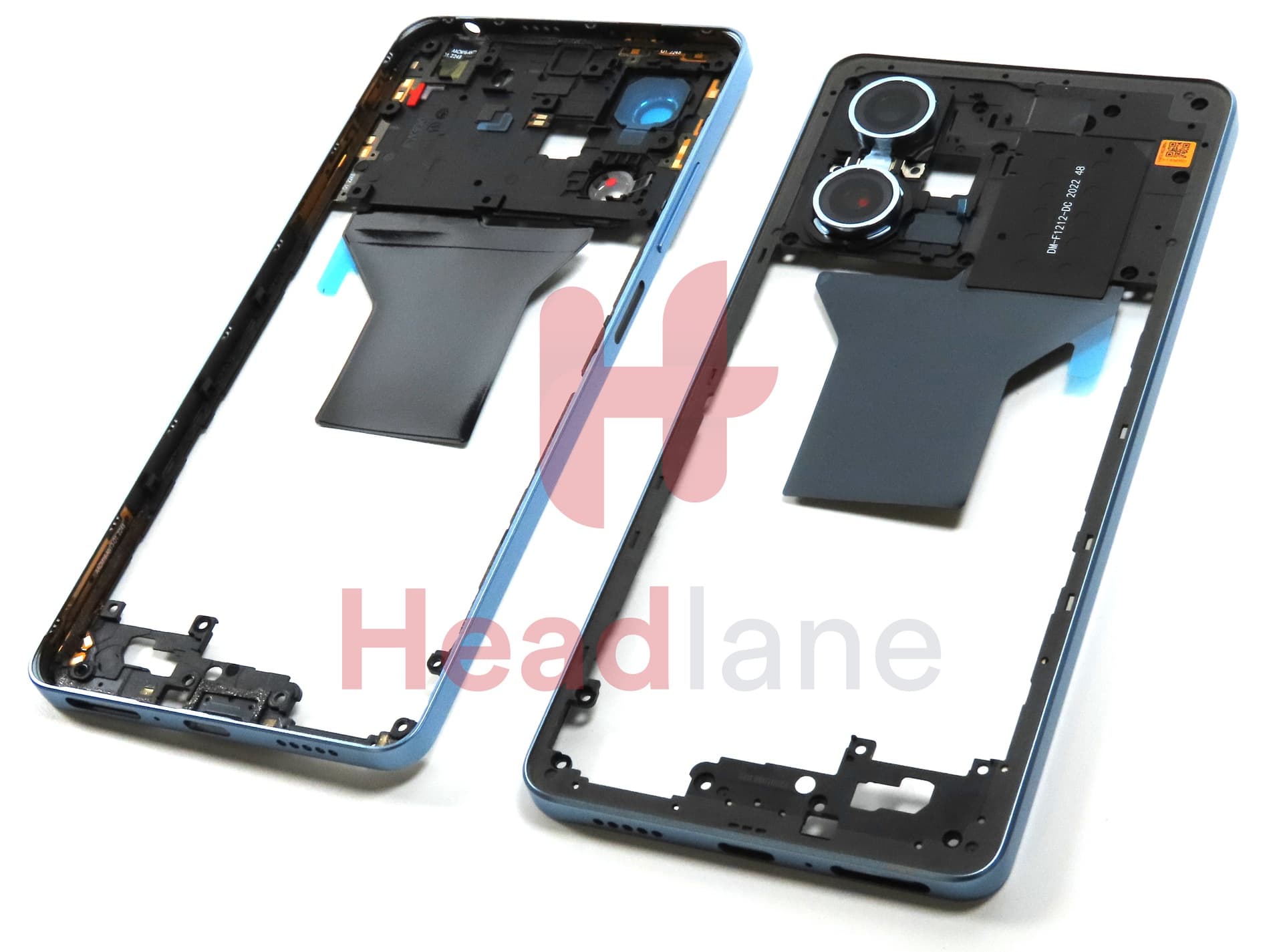 Xiaomi Poco X5 Pro 5G Middle Cover / Chassis - Blue - view 2