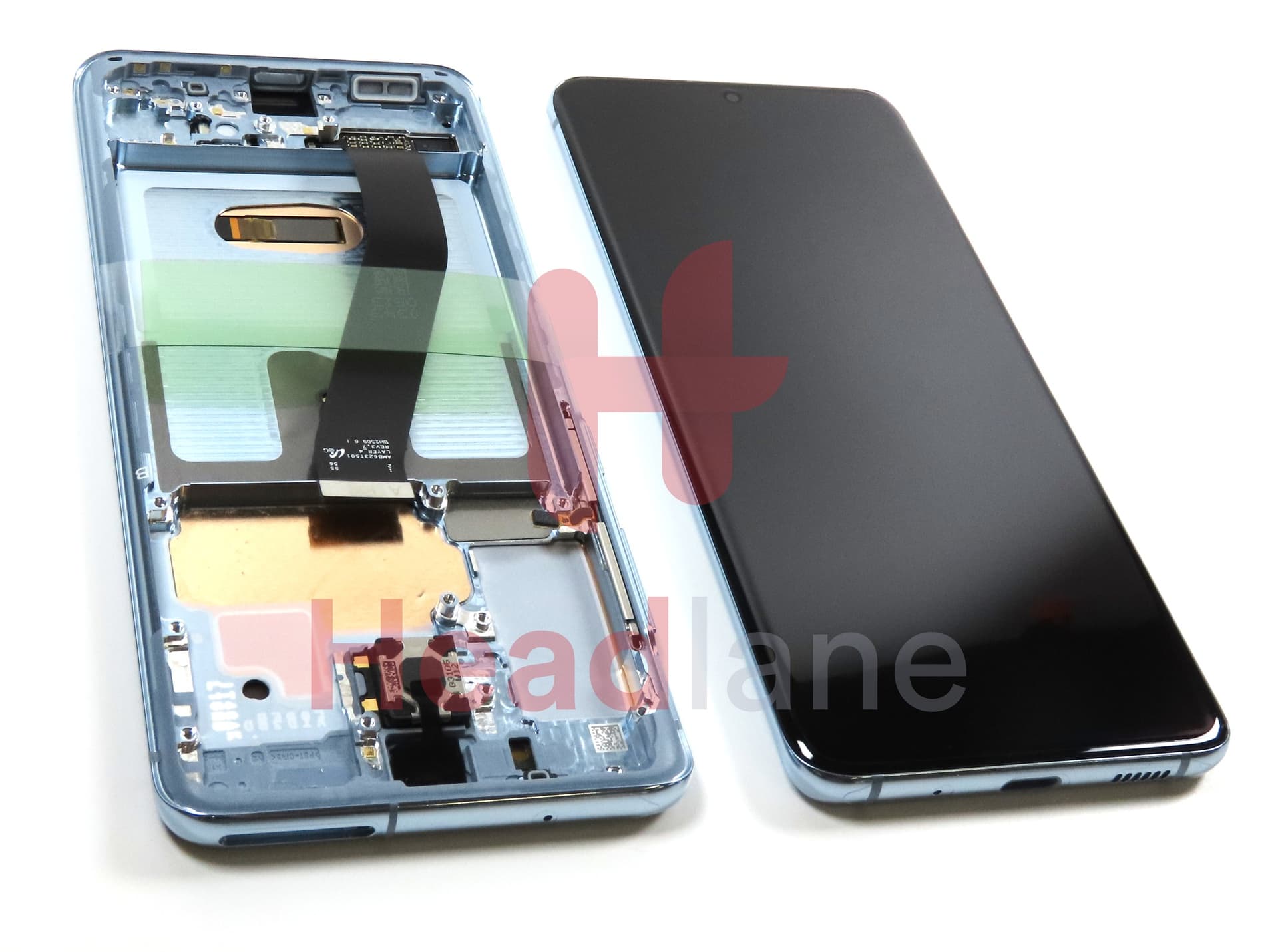 Samsung SM-G980 Galaxy S20 LCD Display / Screen + Touch - Blue (No Camera) - view 3