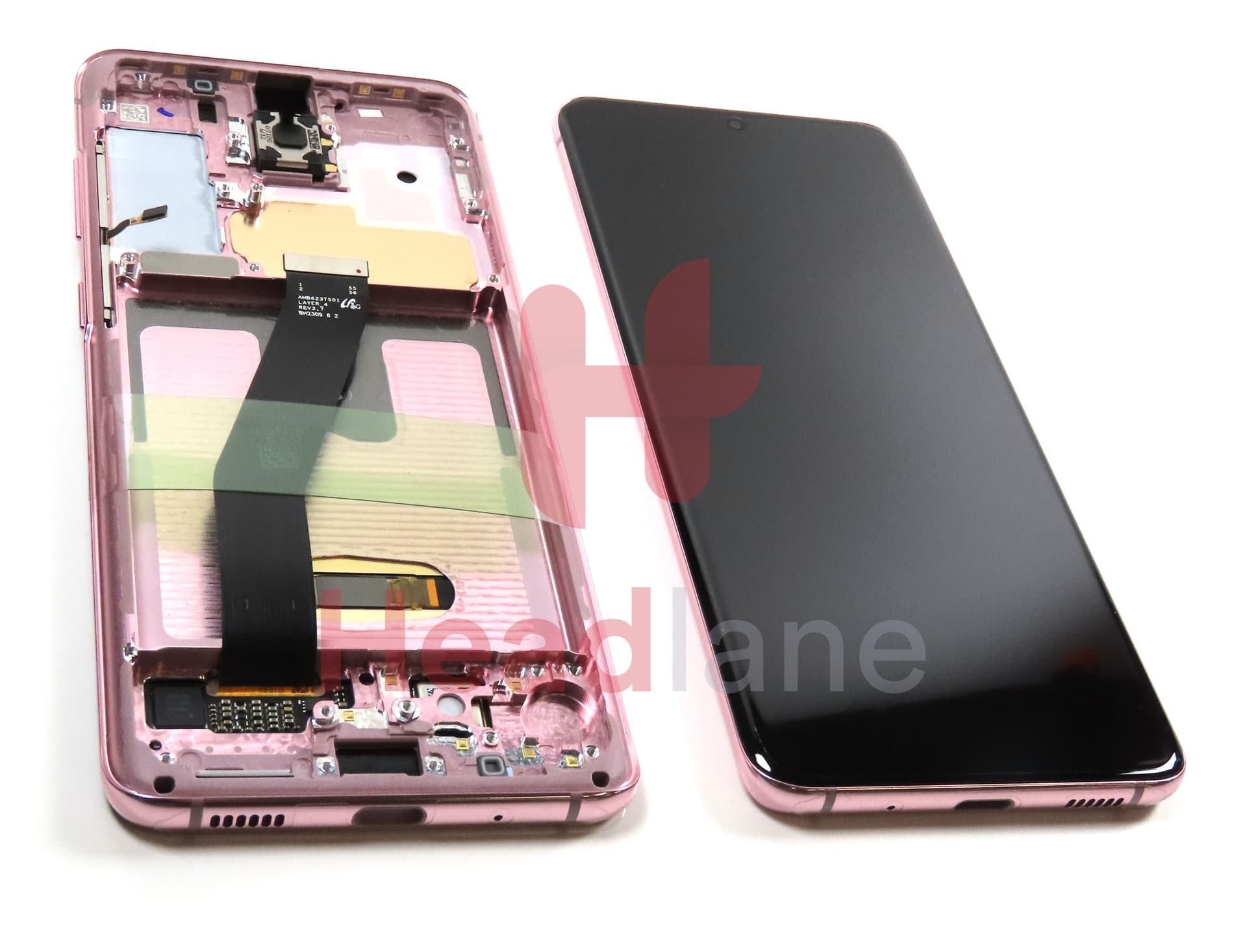 Samsung SM-G980 Galaxy S20 LCD Display / Screen + Touch - Pink (No Camera) - view 3
