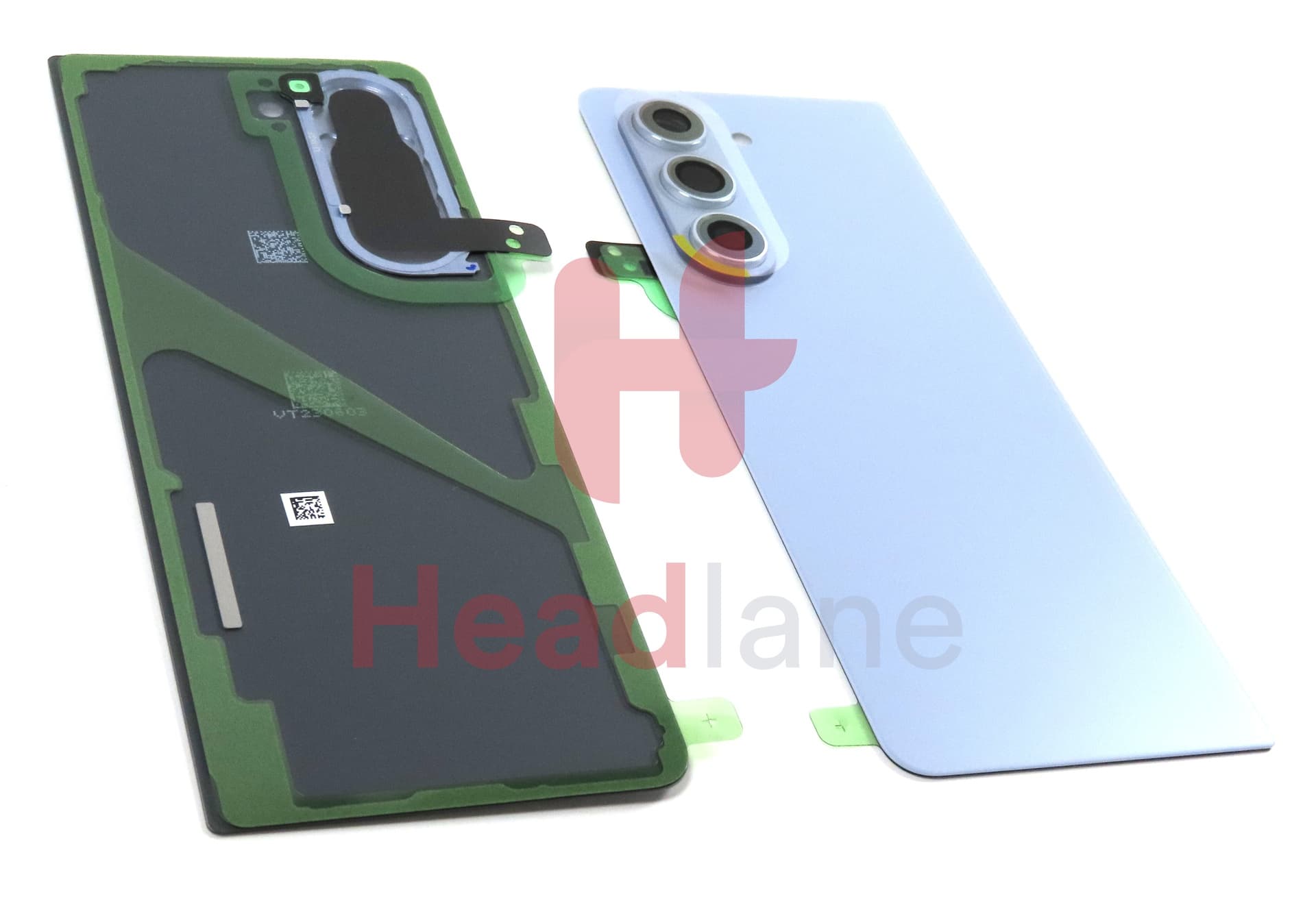 Samsung SM-F946 Galaxy Z Fold5 5G Back / Battery Cover - Icy Blue (No Printing) - view 3