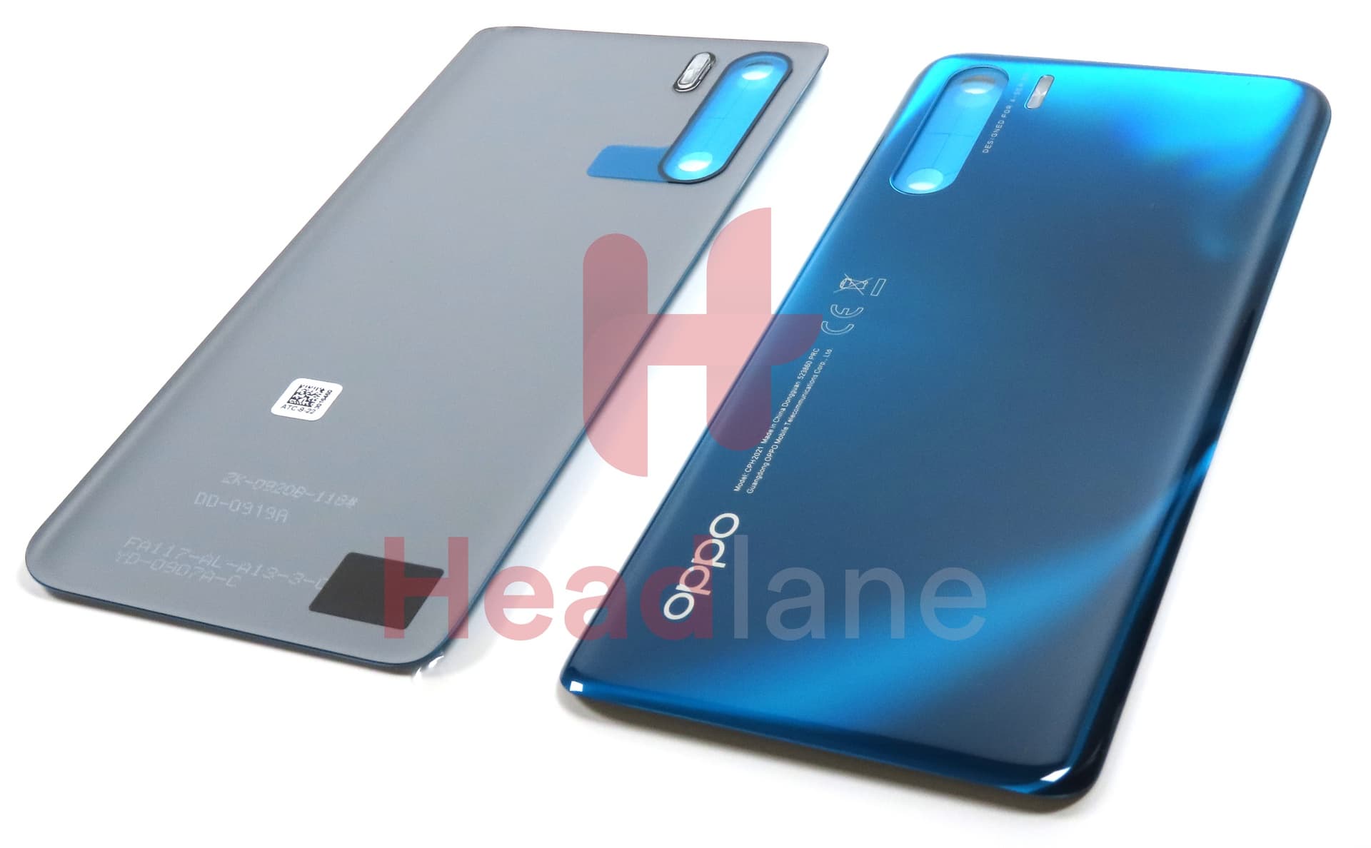 Oppo CPH2021 A91 Back / Battery Cover - Blue - view 3