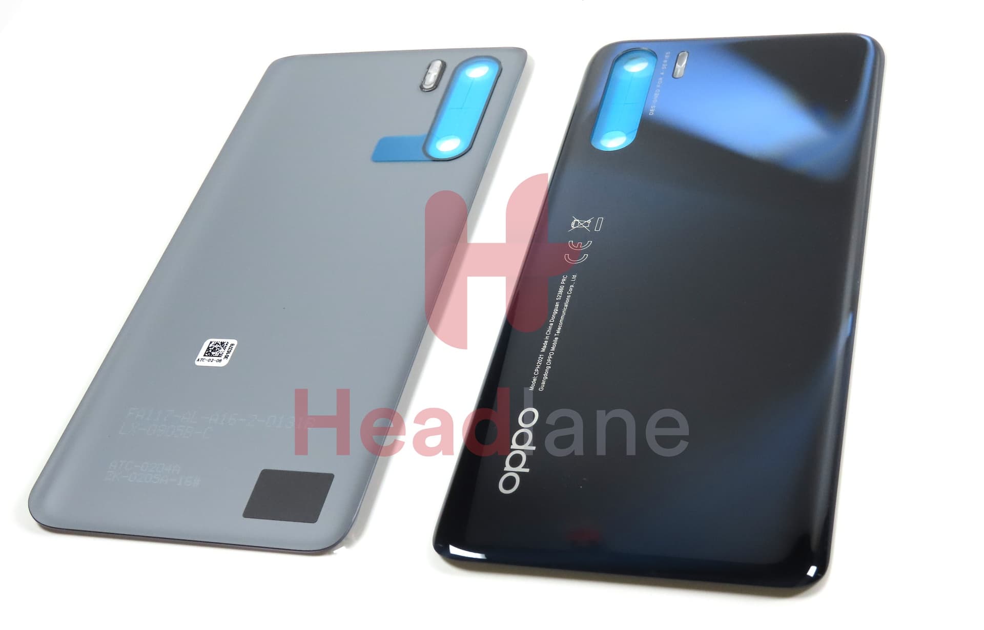 Oppo CPH2021 A91 Back / Battery Cover - Black - view 2