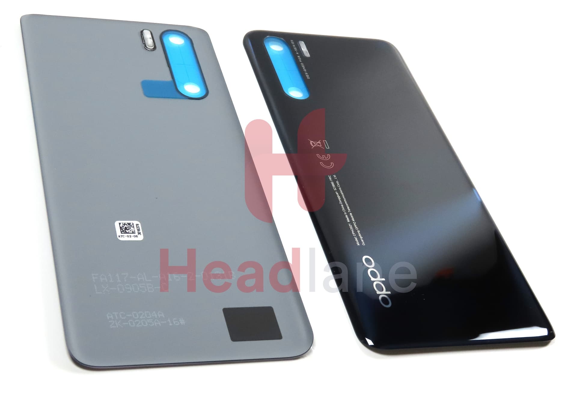 Oppo CPH2021 A91 Back / Battery Cover - Black - view 3