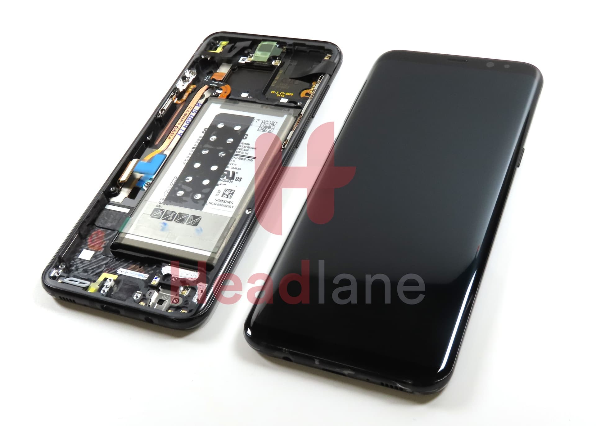 Samsung SM-G955 Galaxy S8+ LCD Display / Screen + Touch + Battery - Black - view 2