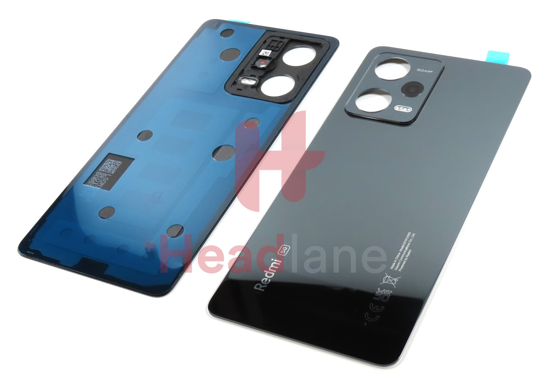 Xiaomi Redmi Note 12 Pro 5G Back / Battery Cover - Black - view 2