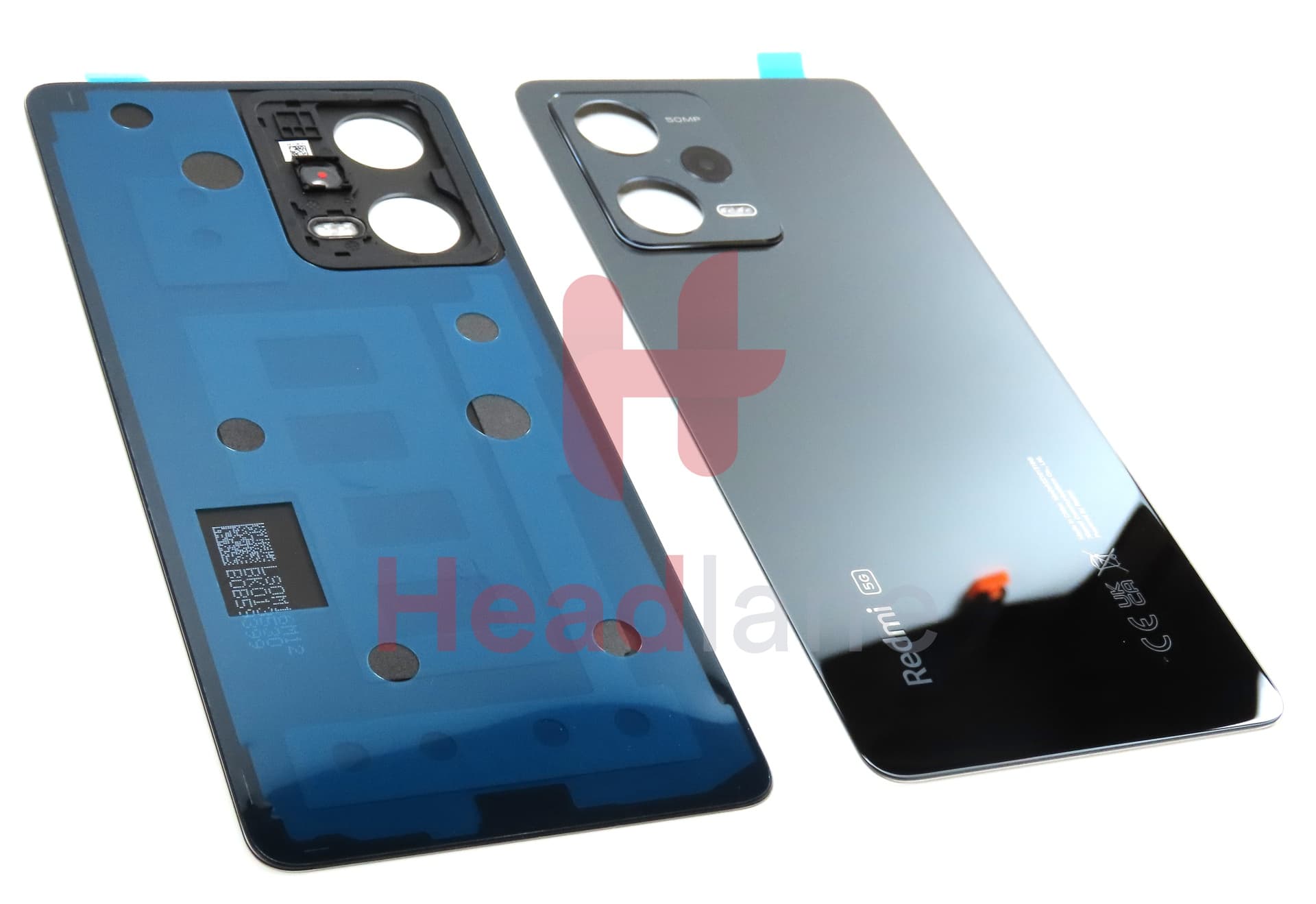 Xiaomi Redmi Note 12 Pro 5G Back / Battery Cover - Black - view 3