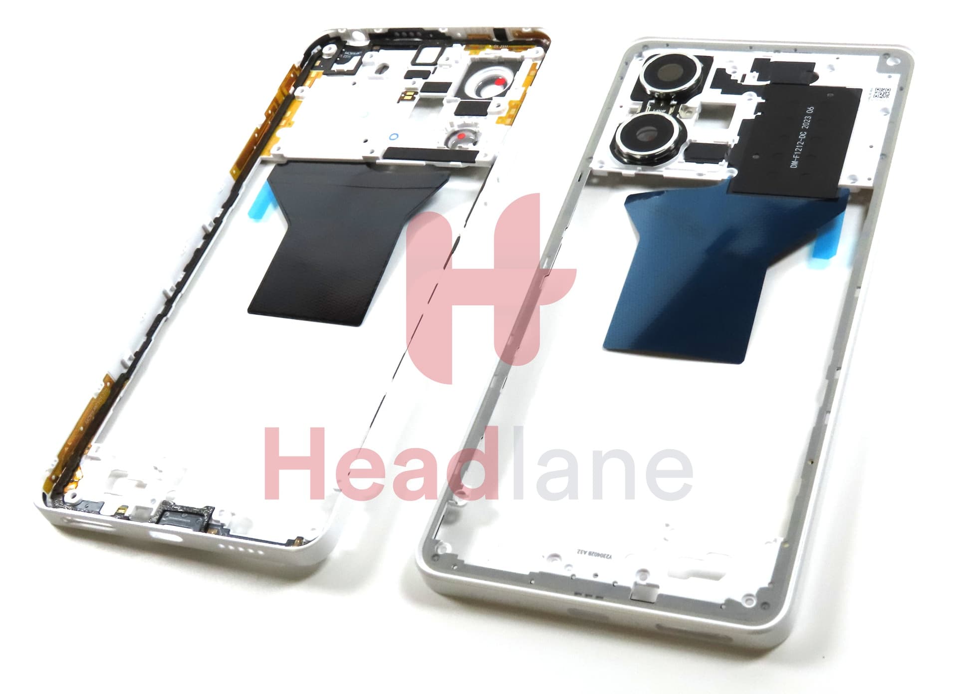 Xiaomi Redmi Note 12 Pro 5G Middle Cover / Chassis - White - view 3