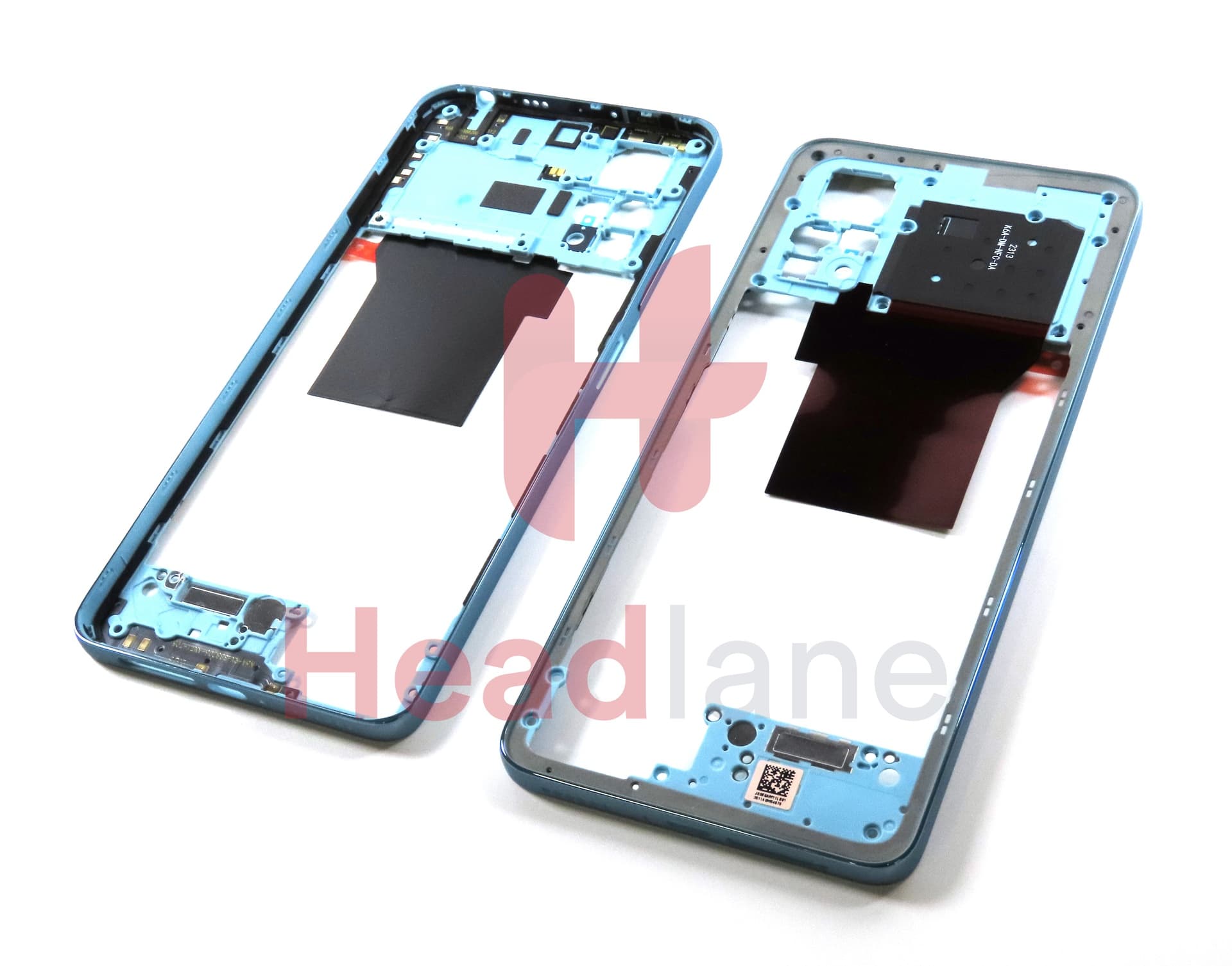 Xiaomi Redmi Note 12 Pro 4G Middle Cover / Chassis - Grey / Blue - view 2