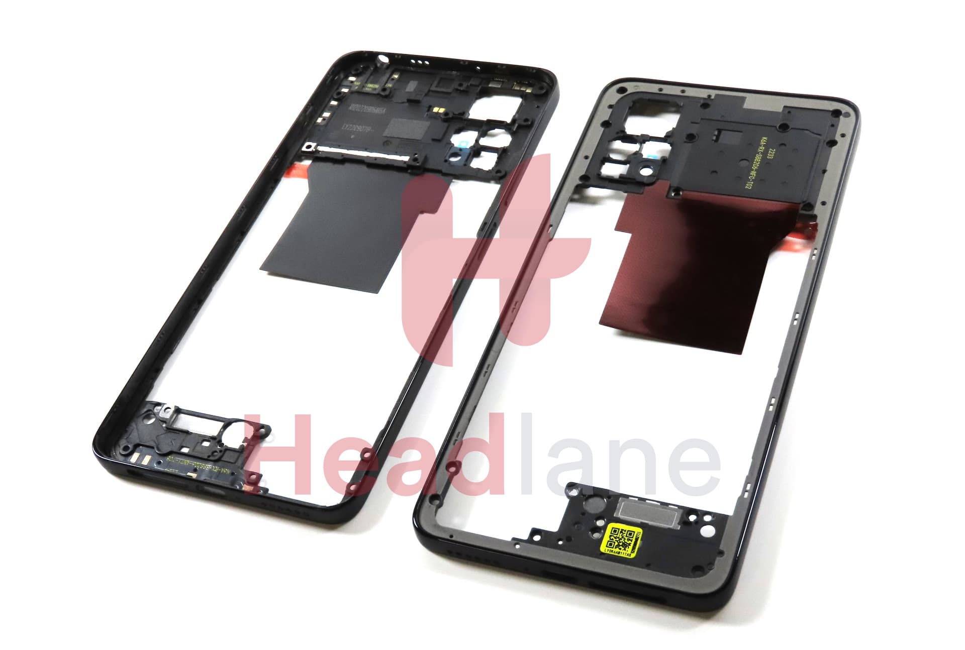 Xiaomi Redmi Note 12 Pro 4G Middle Cover / Chassis - Black - view 2