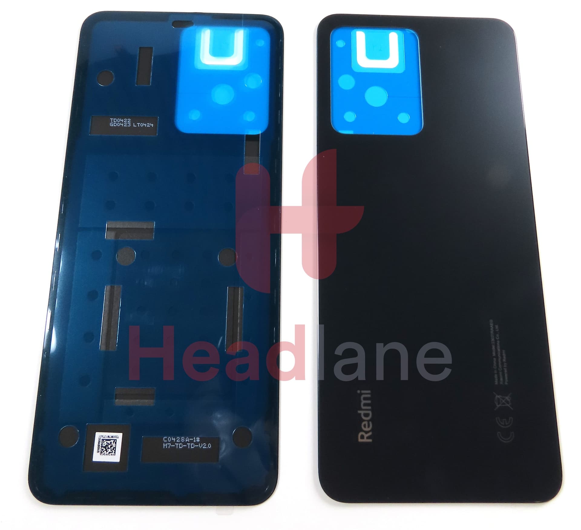 Xiaomi Redmi Note 12 4G Back / Battery Cover - Black - view 2