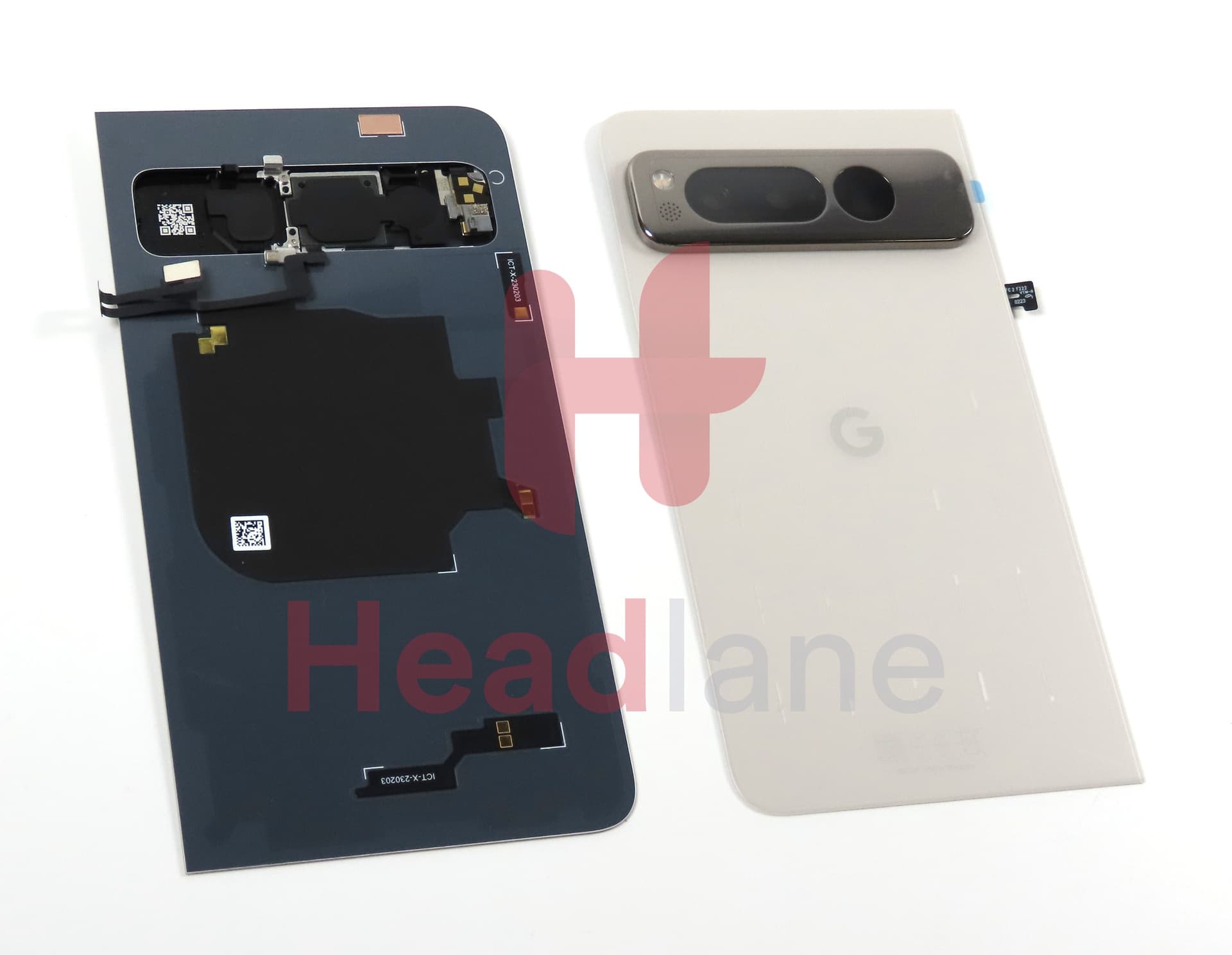 Google Pixel Fold Back / Battery Cover - Porcelain / White - view 2