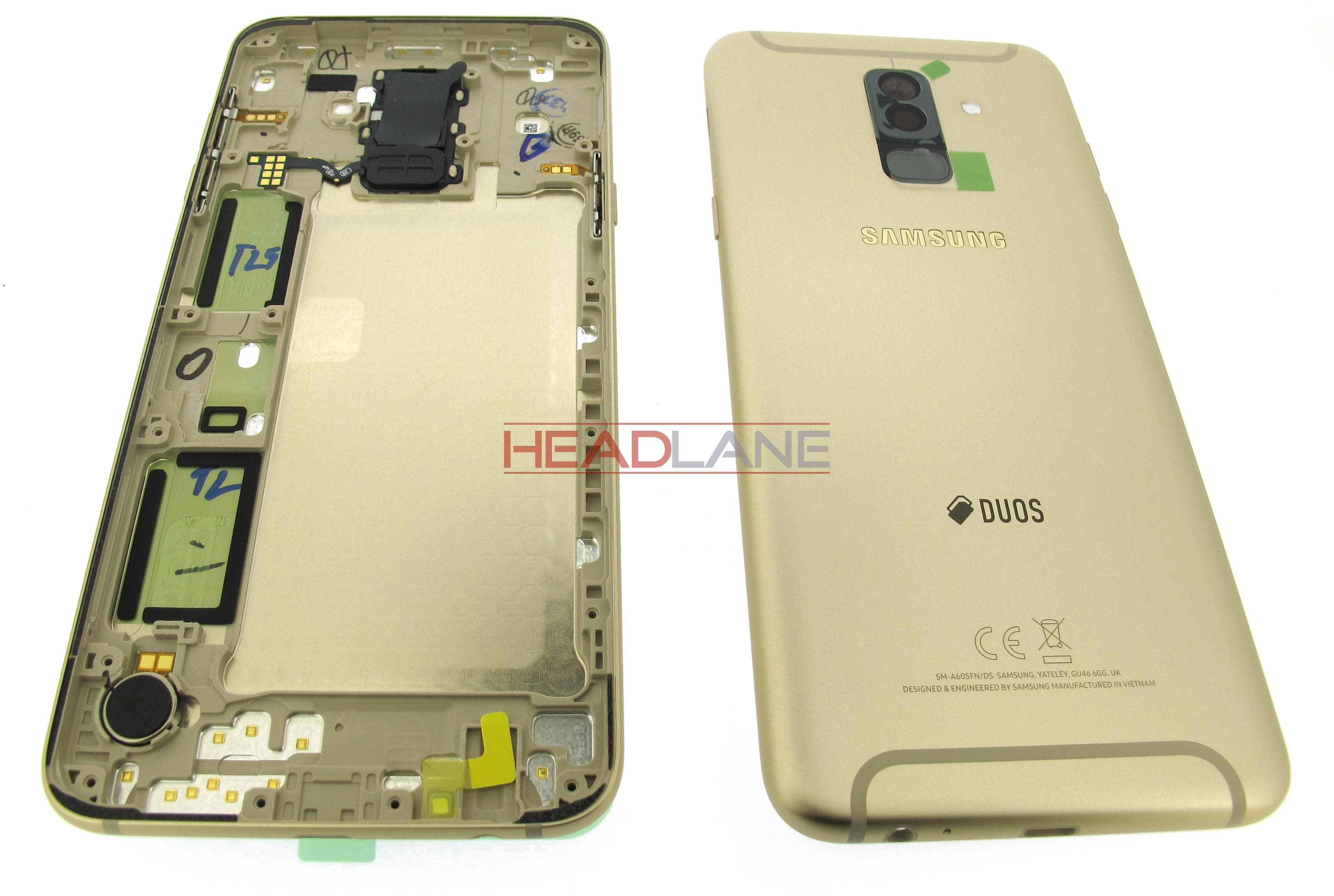 Samsung SM-A605 Galaxy A6+ (2018) DUOS Battery Cover - Gold - view 2