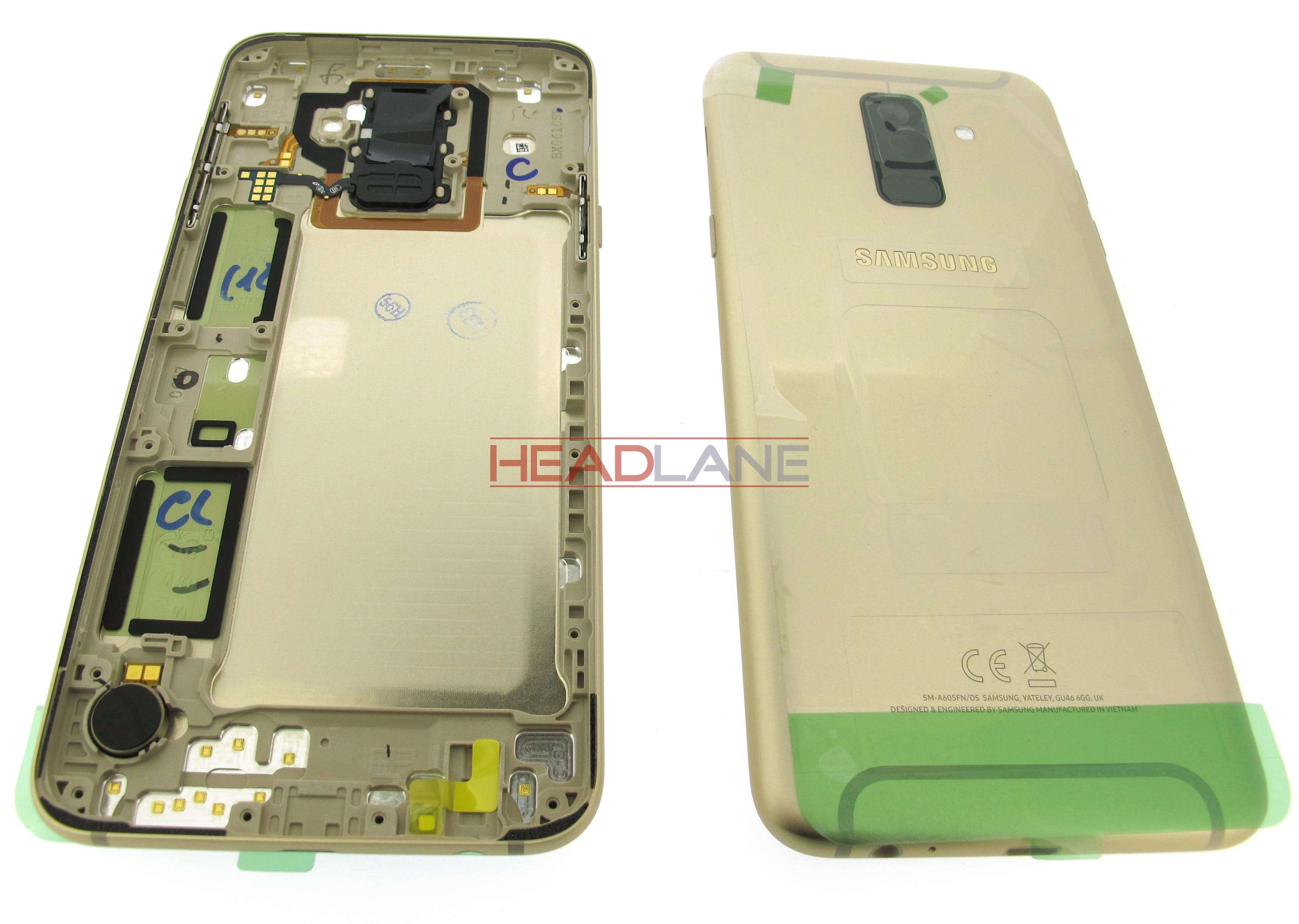 Samsung SM-A605 Galaxy A6+ (2018) Battery Cover - Gold - view 2