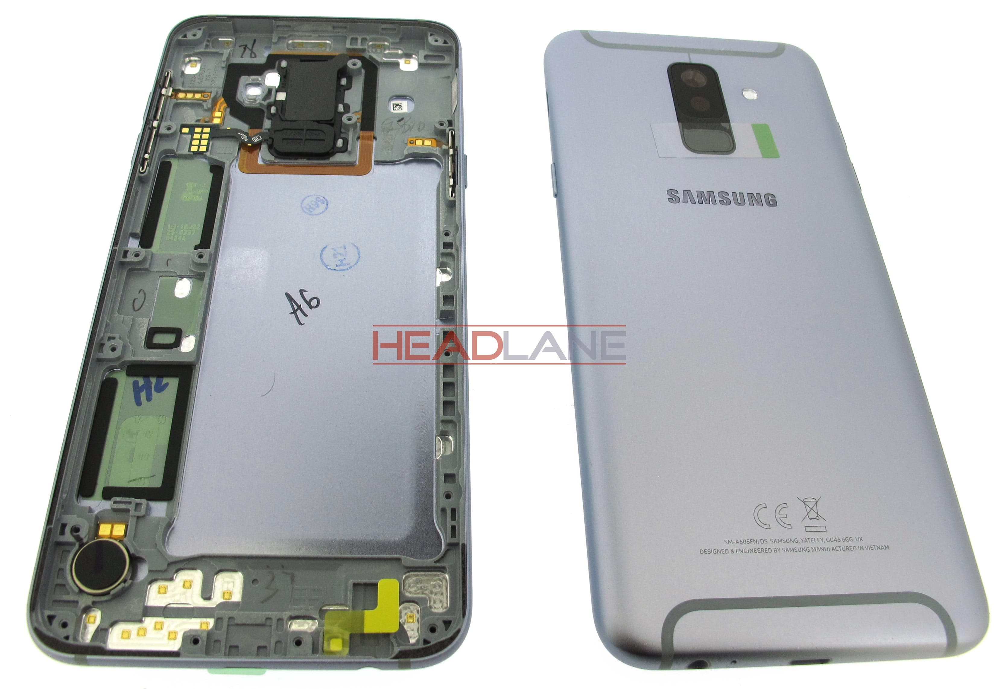 Samsung SM-A605 Galaxy A6+ (2018) Battery Cover - Lavender - view 2