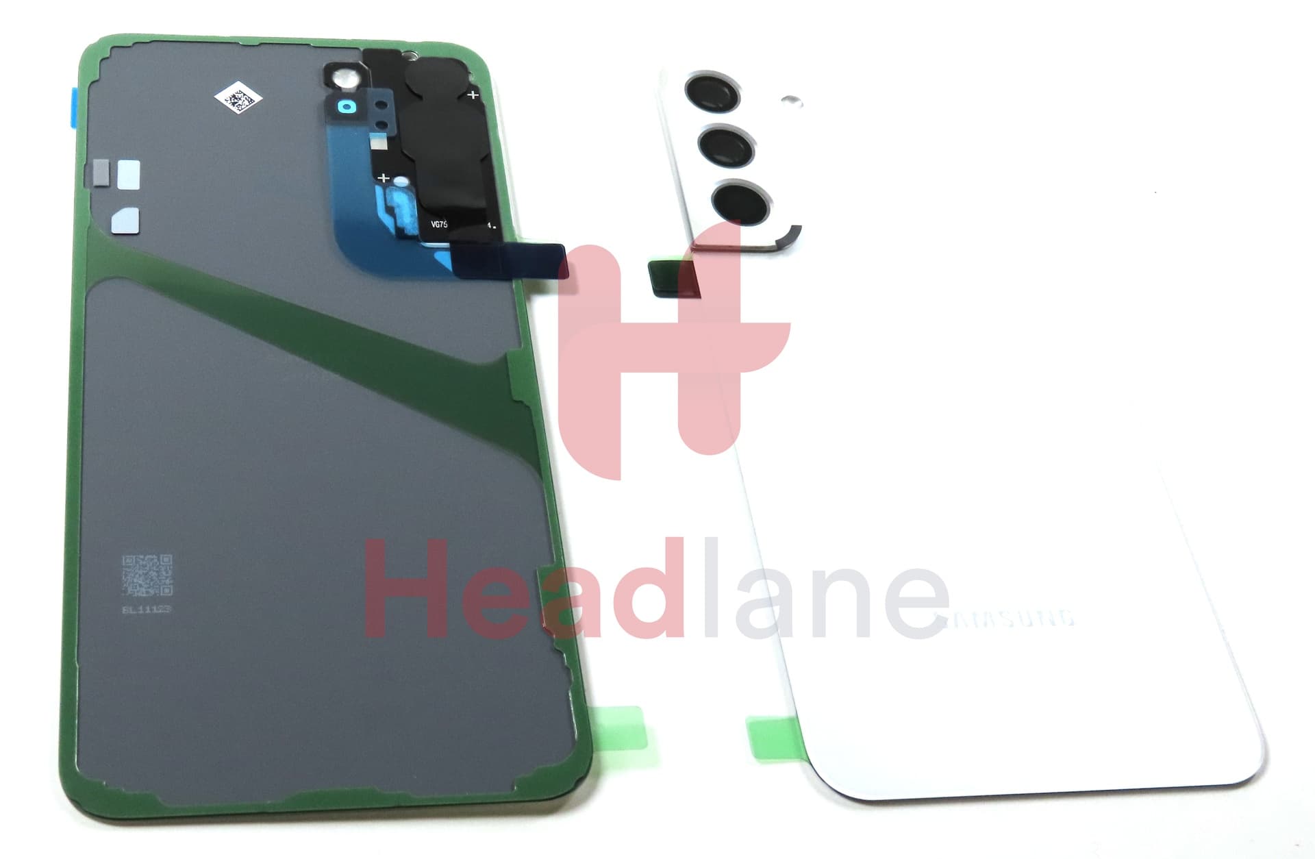 Samsung SM-S906 Galaxy S22+ / Plus Back / Battery Cover - Phantom White (No Printing) - view 2