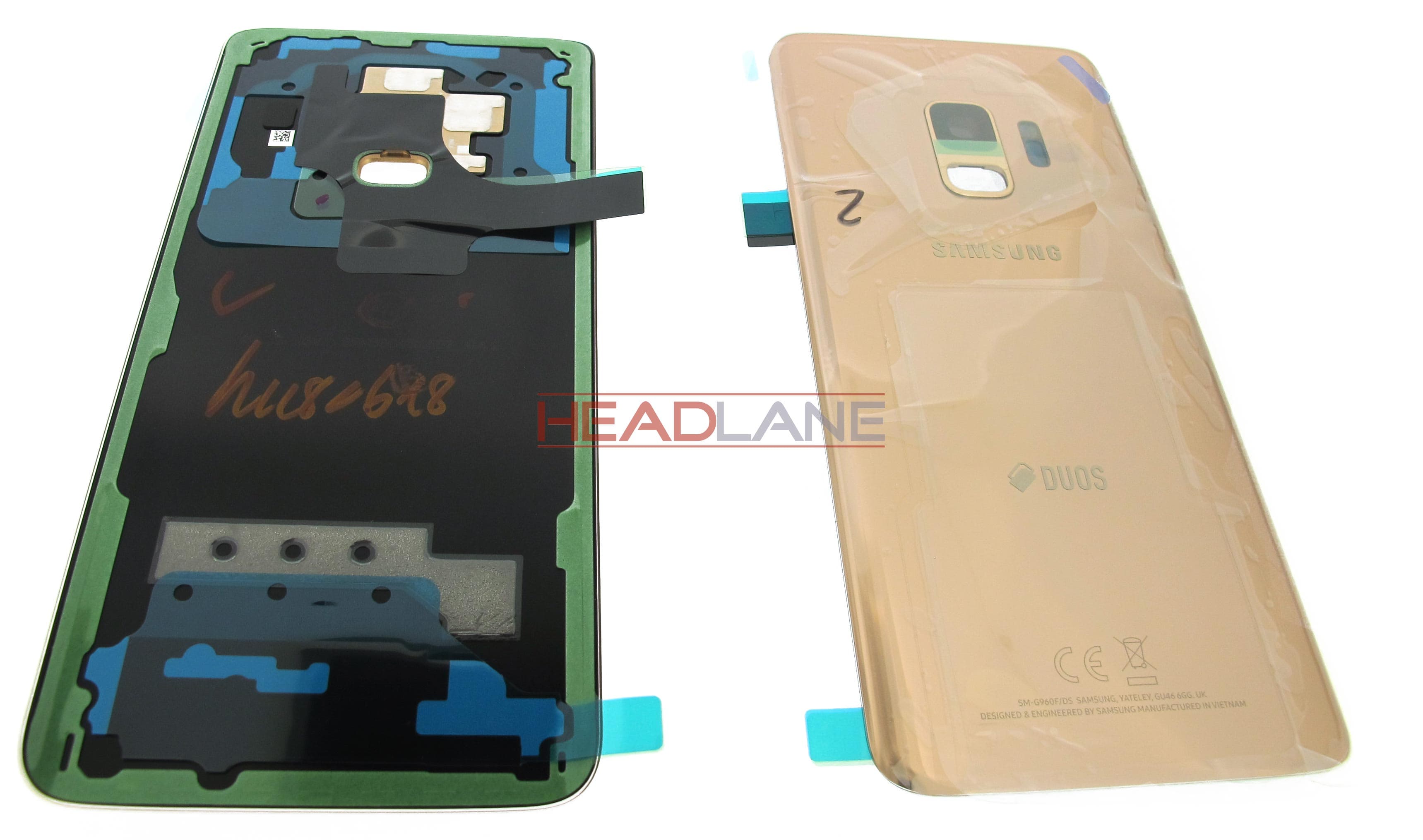 Samsung SM-G960F Galaxy S9 Hybrid SIM Battery Cover - Gold - view 2