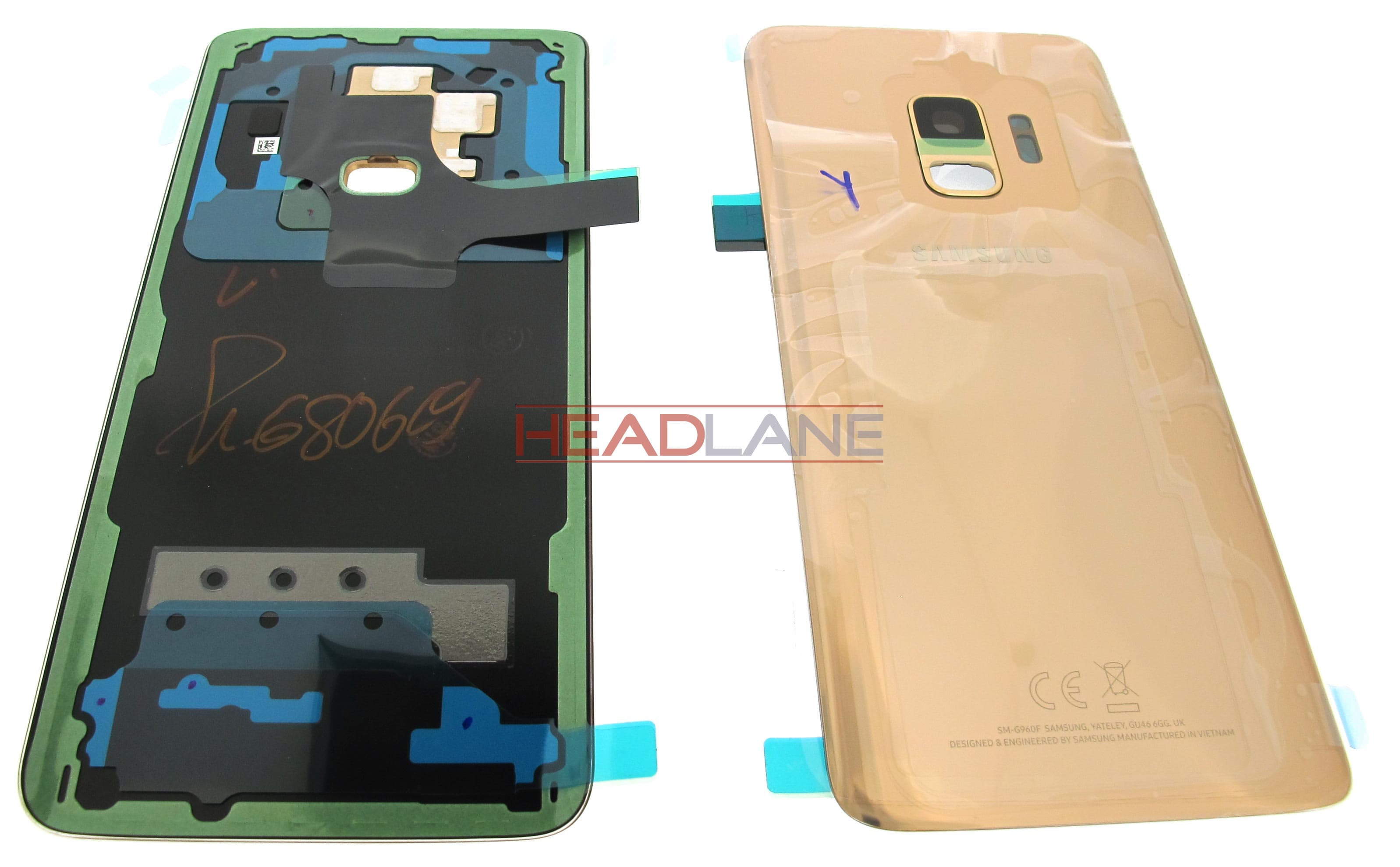 Samsung SM-G960F Galaxy S9 Single SIM Battery Cover - Gold - view 2