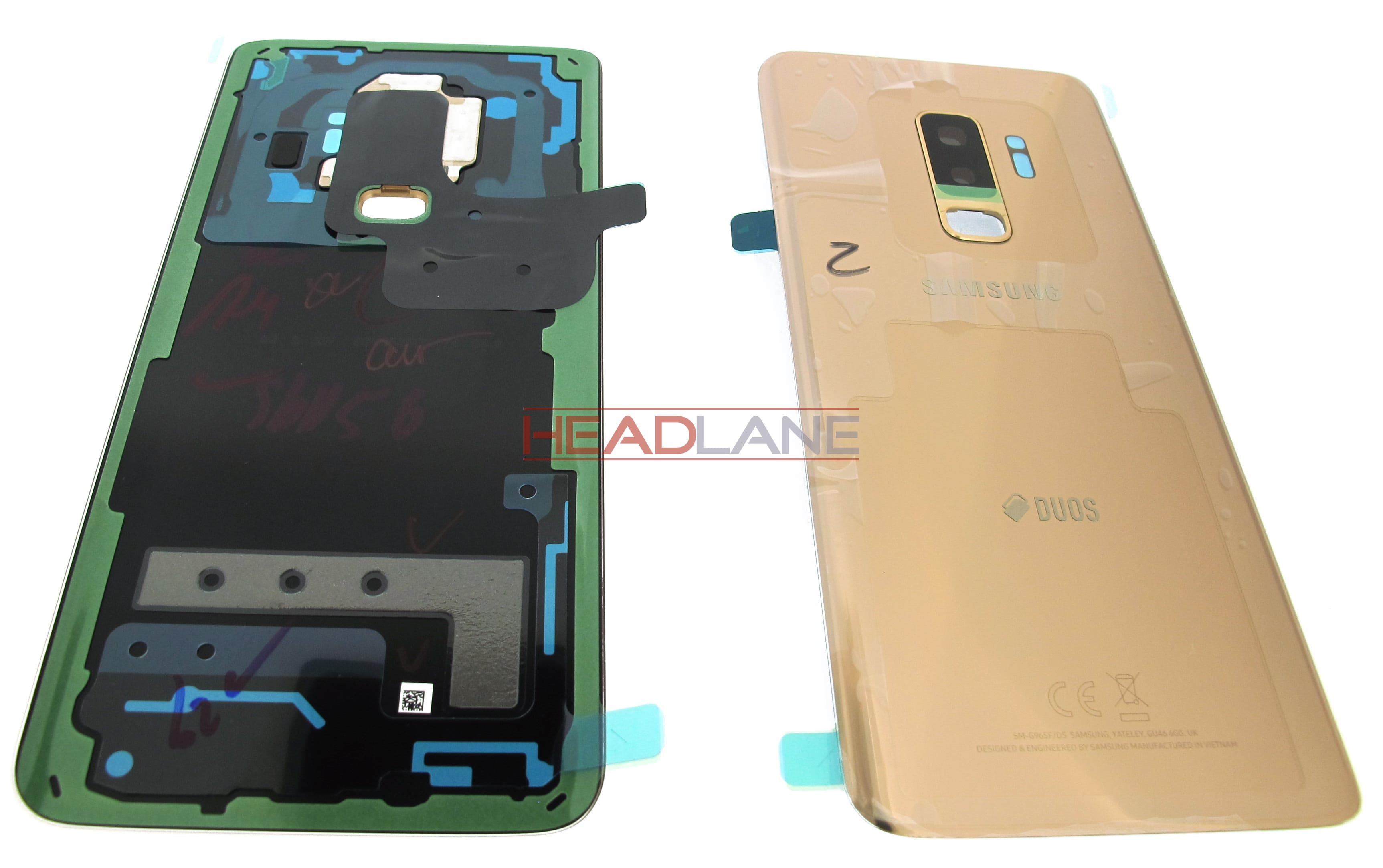 Samsung SM-G965F Galaxy S9+ Hybrid SIM Battery Cover - Gold - view 2