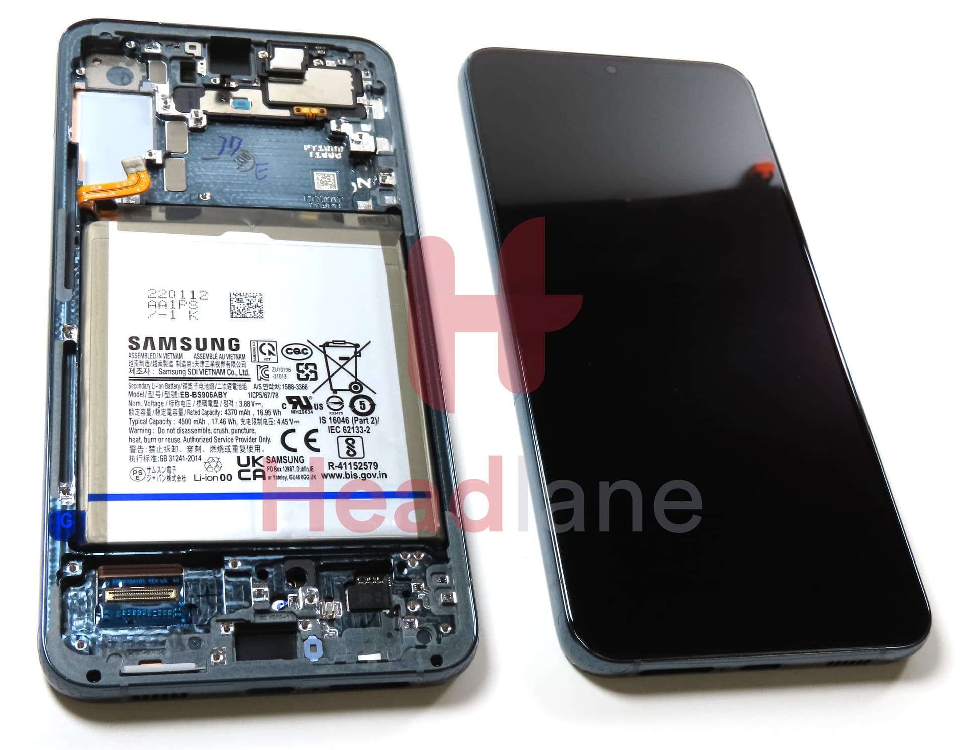 Samsung SM-S906U Galaxy S22+ / Plus LCD Display / Screen + Touch + Battery - Green (USA Version) - view 3