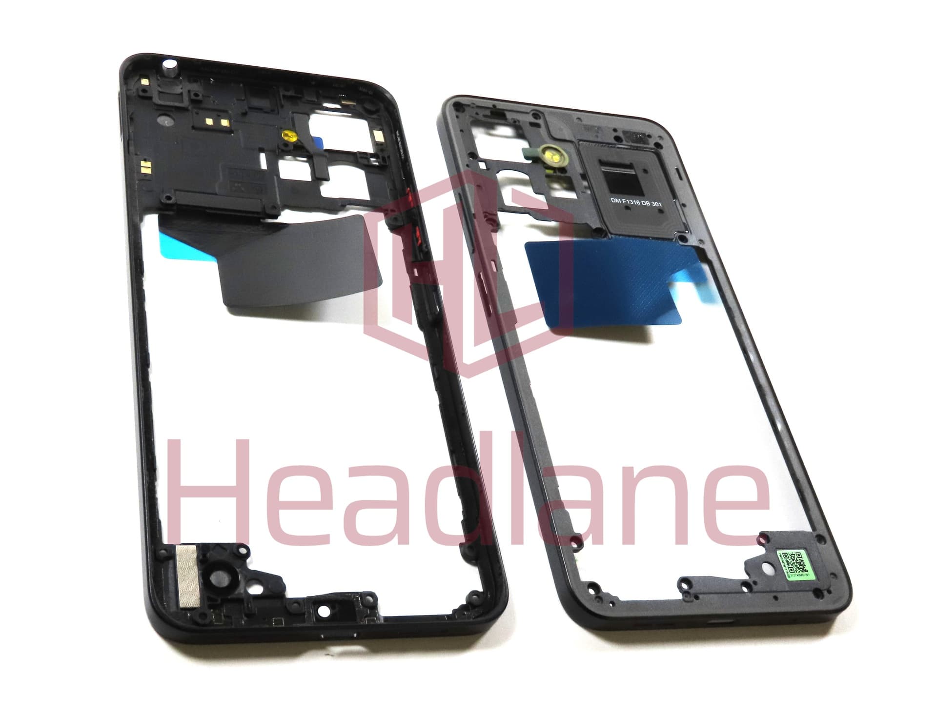 Xiaomi Redmi Note 12 4G Middle Cover / Chassis - Black (NFC Version) - view 2