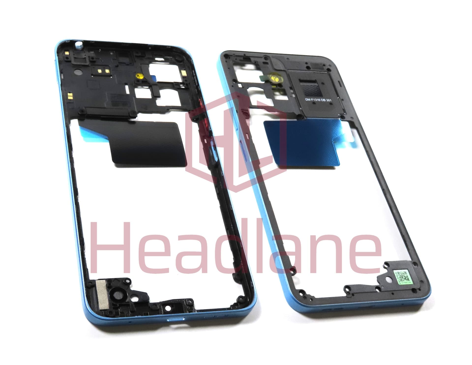 Xiaomi Redmi Note 12 4G Middle Cover / Chassis - Blue (NFC Version) - view 2