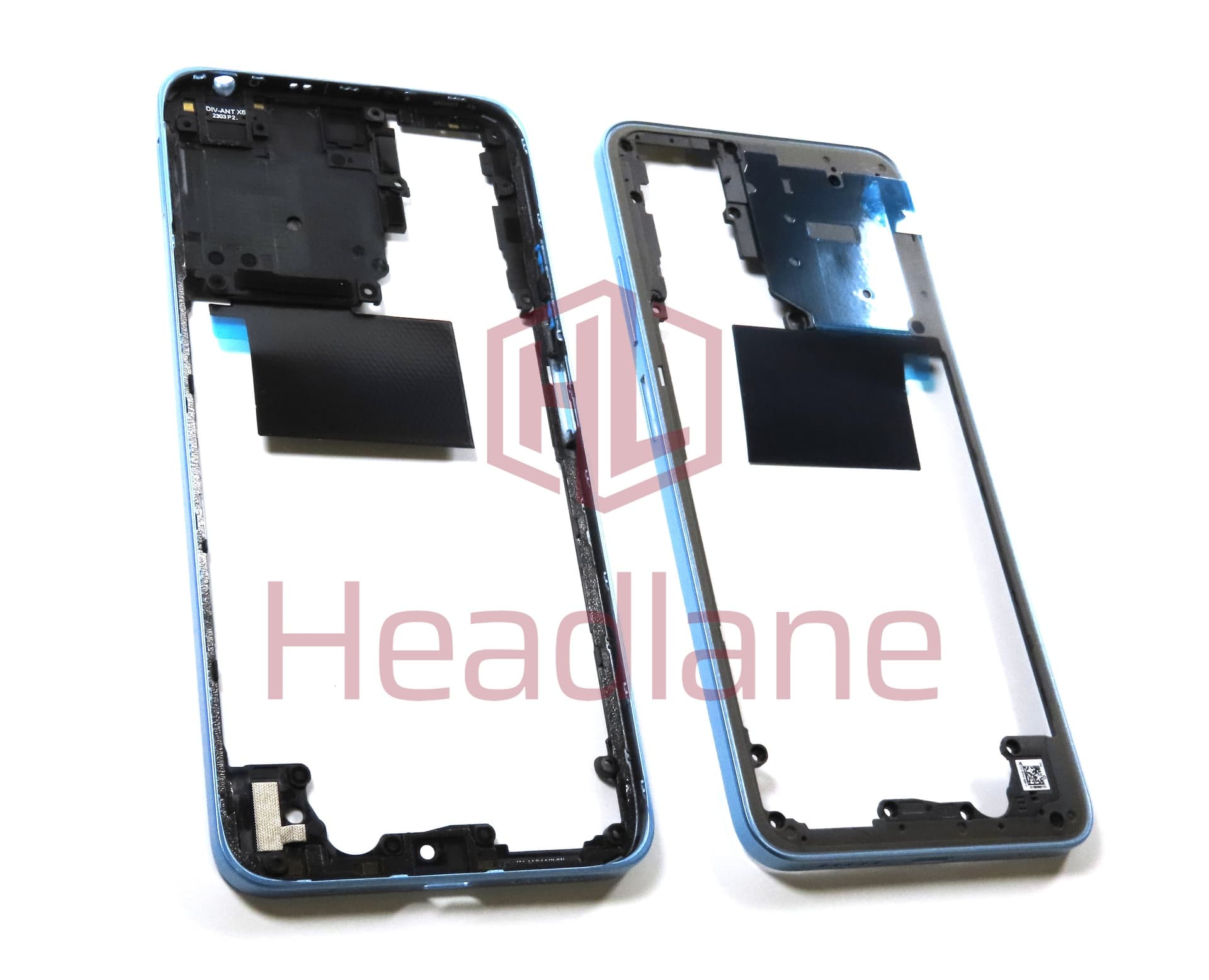 Xiaomi Redmi Note 12S Middle Cover / Chassis - Blue - view 2