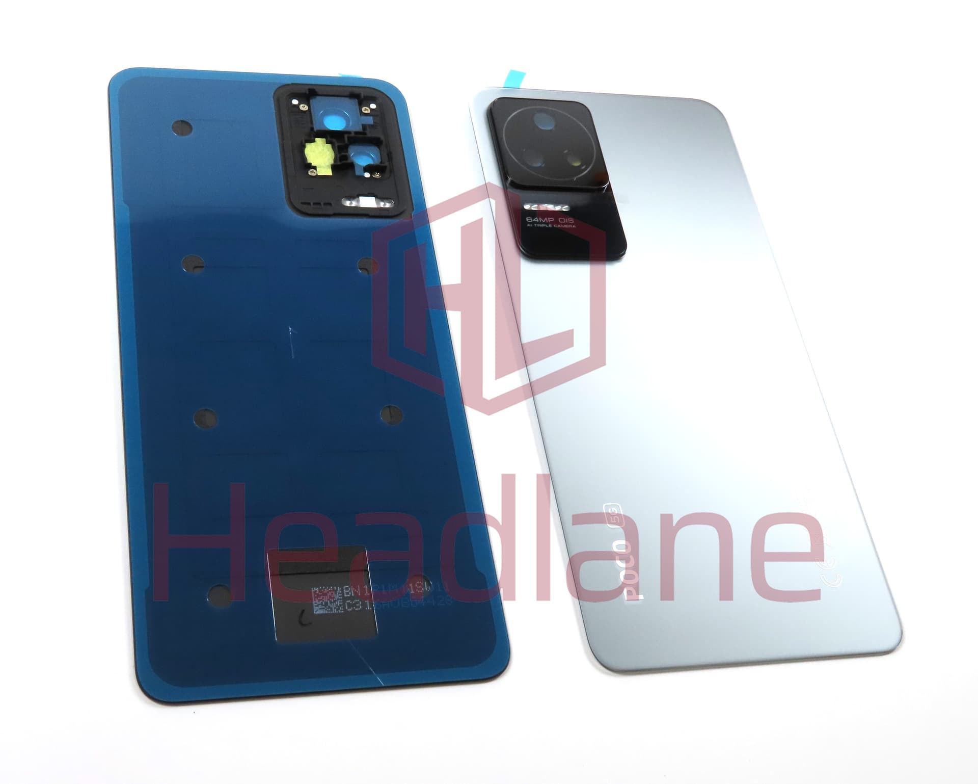 Xiaomi Poco F4 Back / Battery Cover - Silver - view 2