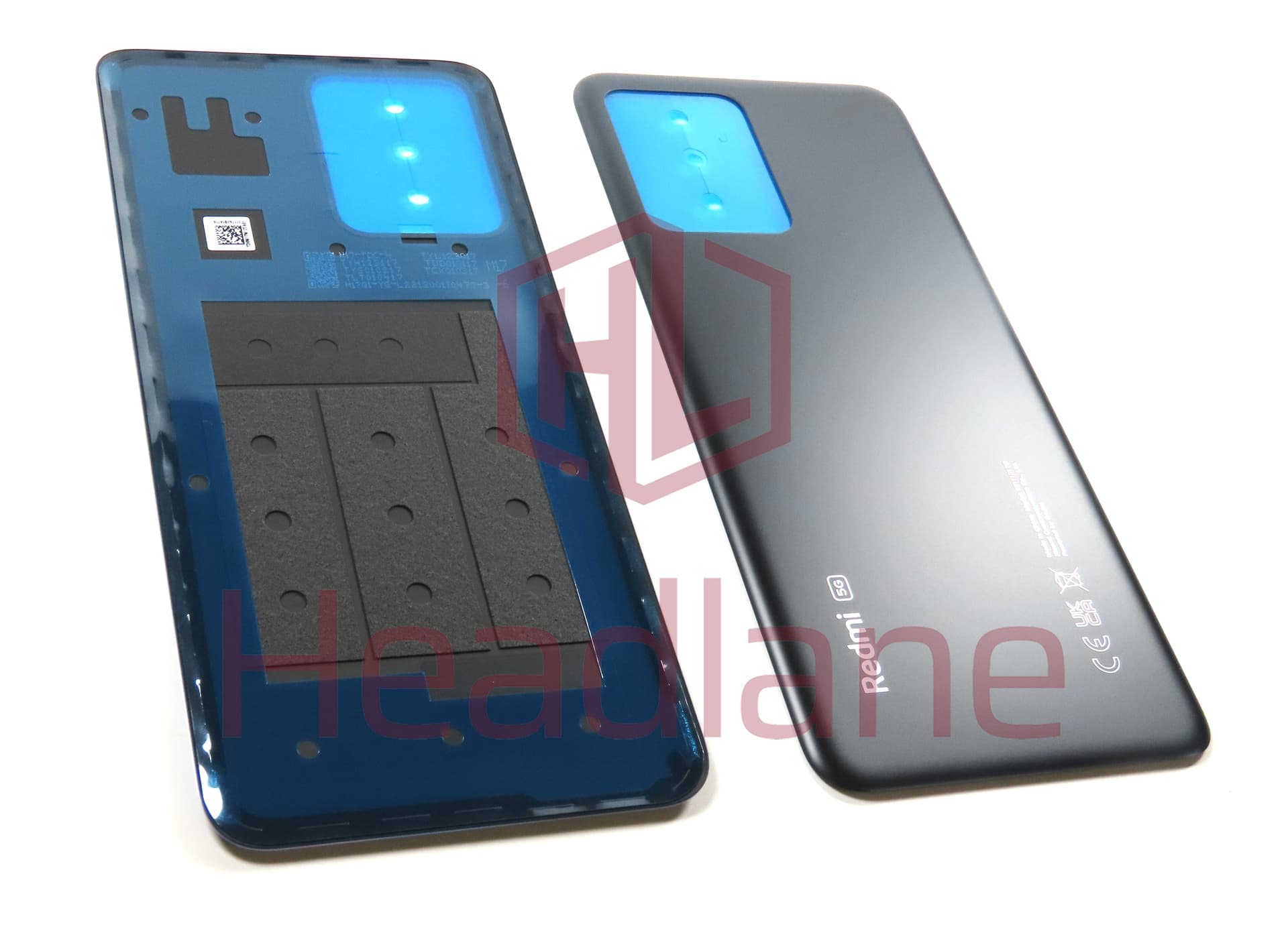 Xiaomi Redmi Note 12 5G Back / Battery Cover - Black (UKCA) - view 2