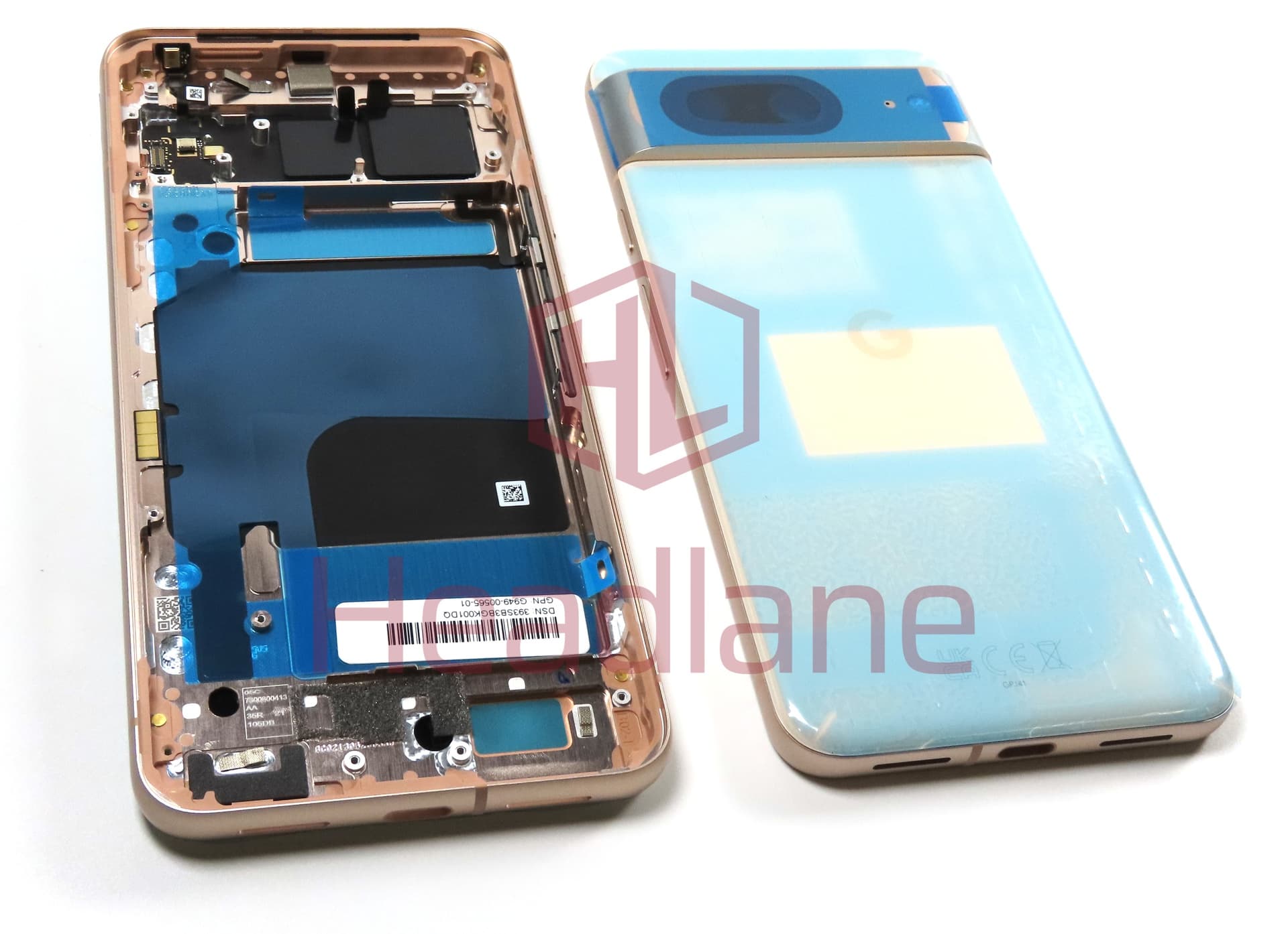 Google Pixel 8 Back / Battery Cover - Pink / Rose - view 2