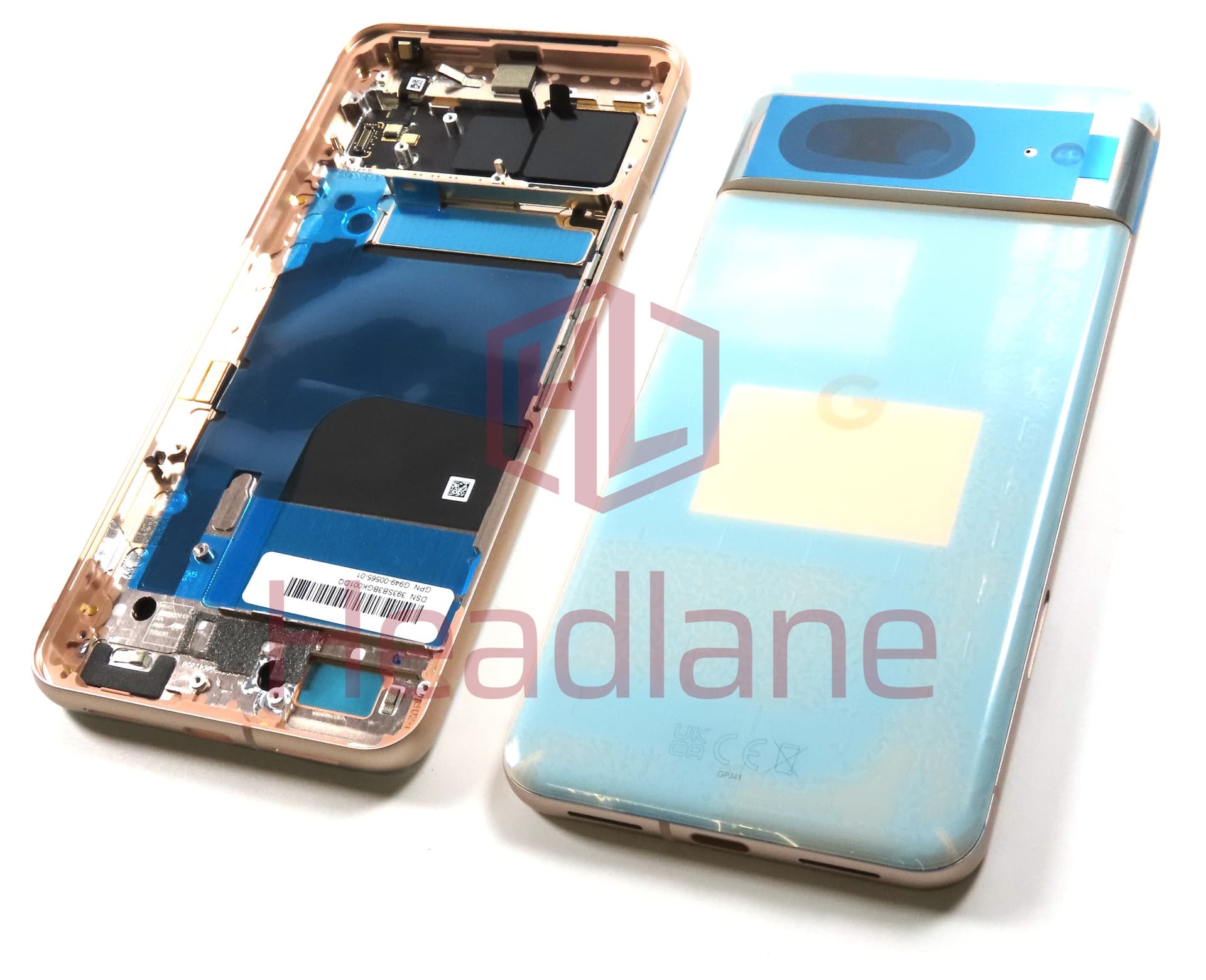 Google Pixel 8 Back / Battery Cover - Pink / Rose - view 3