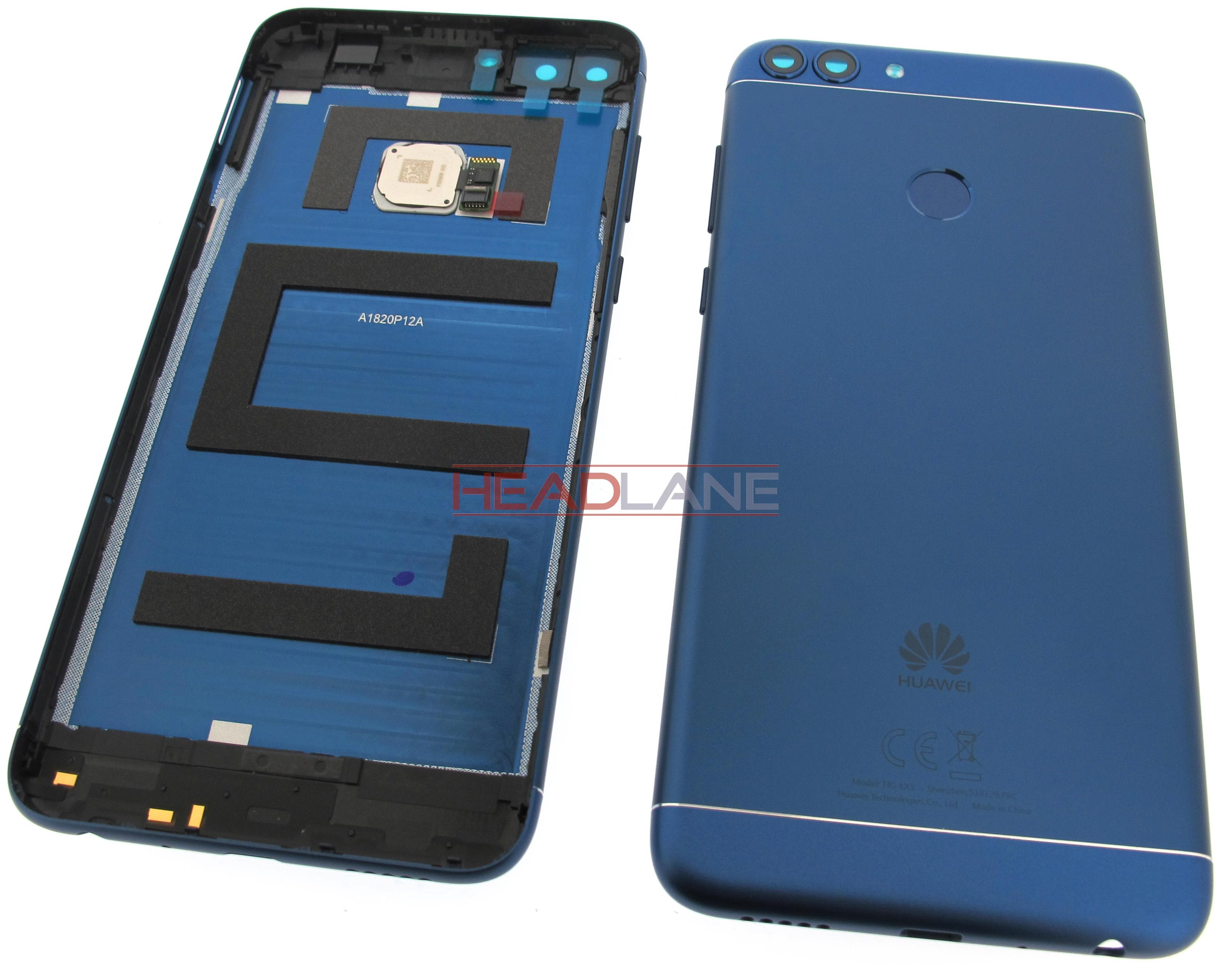 Huawei P Smart Battery Cover + Fingerprint Sensor - Blue - view 2