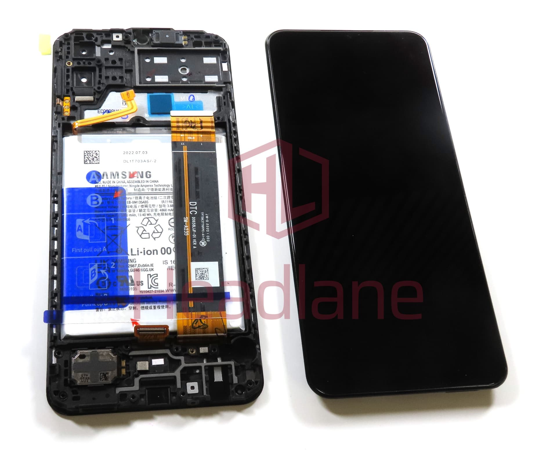 Samsung SM-M135 Galaxy M13 LCD Display / Screen + Touch + Battery - view 3