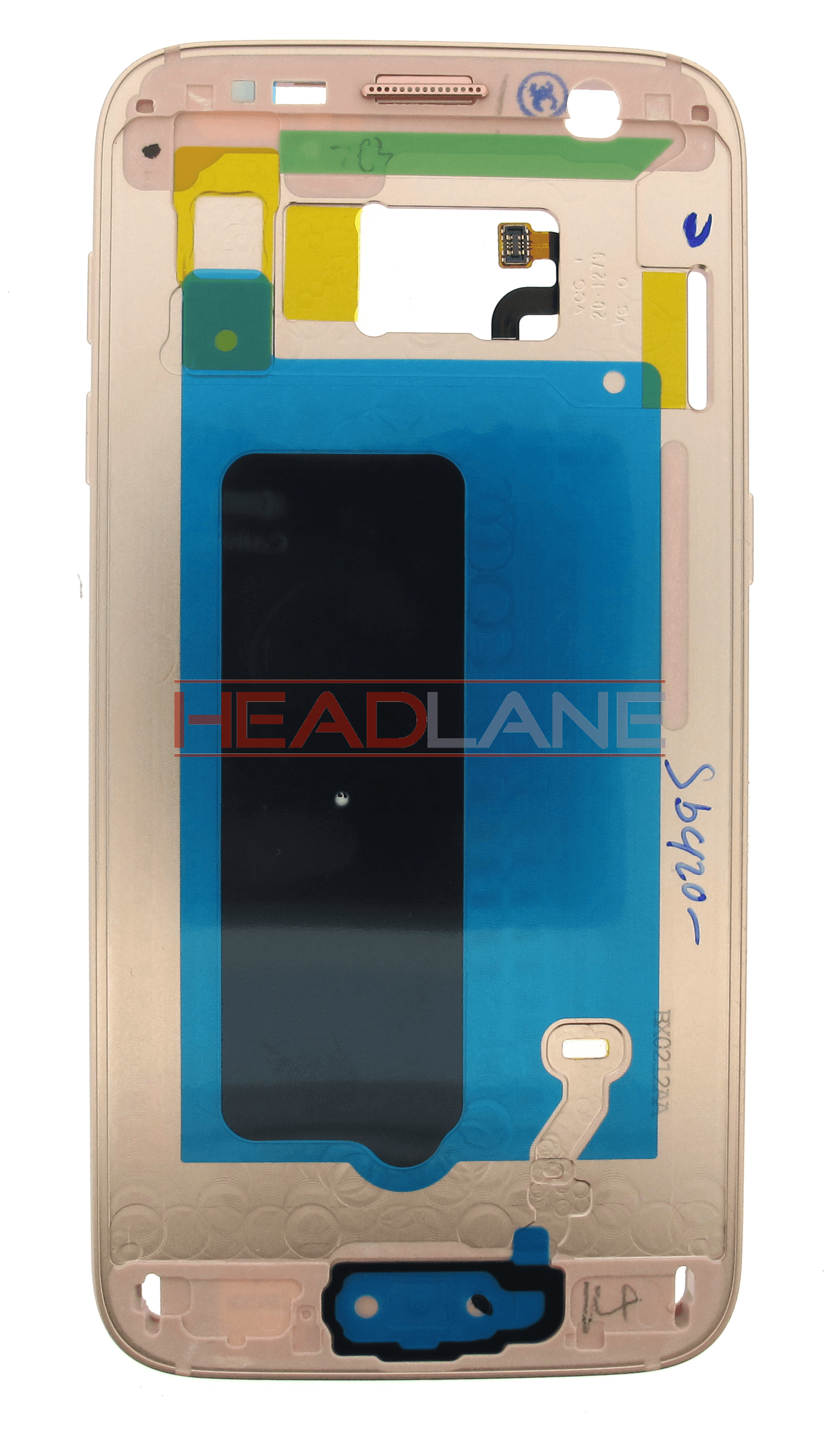 Samsung SM-G930F Galaxy S7 Middle Cover + Battery Pink Gold - view 2