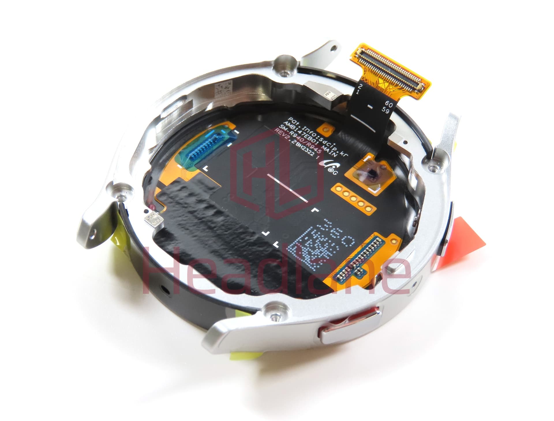 Samsung SM-R945 Galaxy Watch6 44mm (LTE) LCD Display / Screen + Touch - Silver - view 2