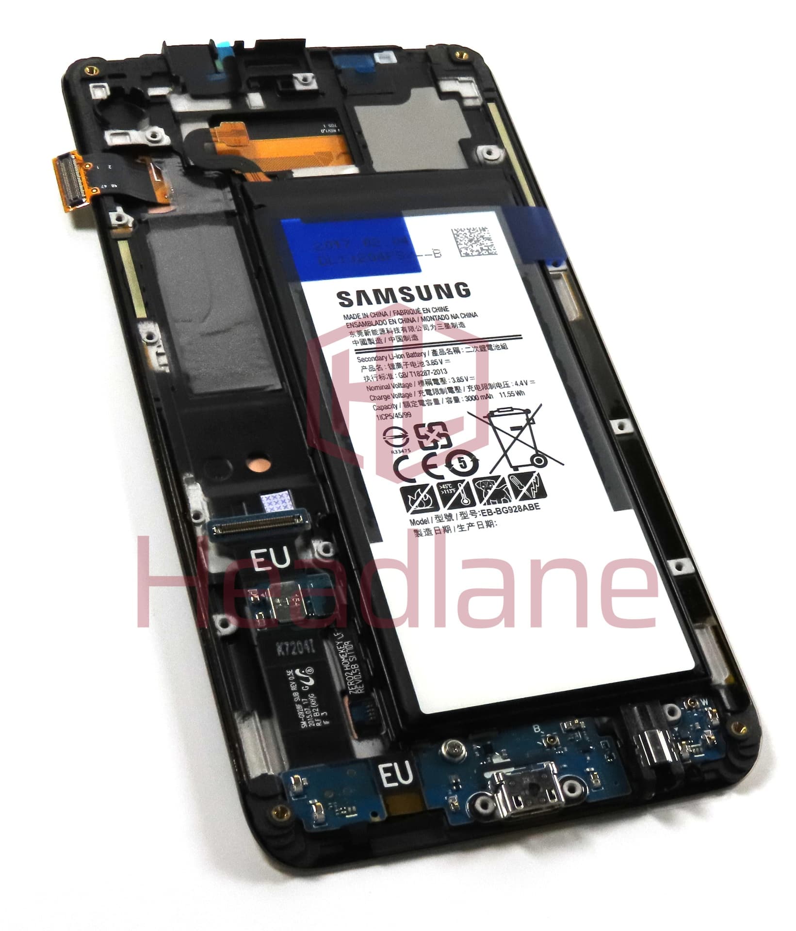 Samsung SM-G928F Galaxy S6 Edge+ LCD Display / Screen + Touch + Battery - Gold - view 3