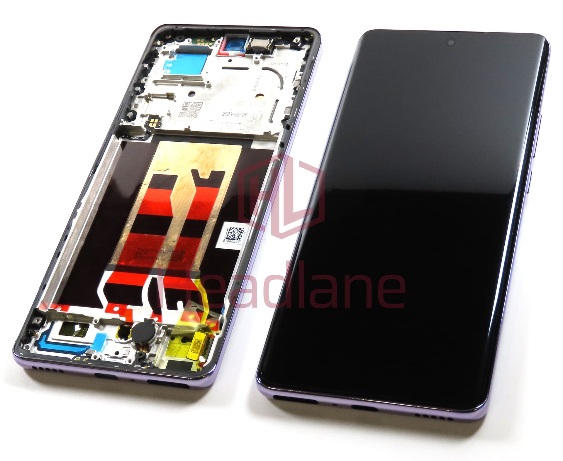 Oppo CPH2525 CPH2541 Reno10 Pro 5G LCD Display / Screen + Touch - Purple - view 3