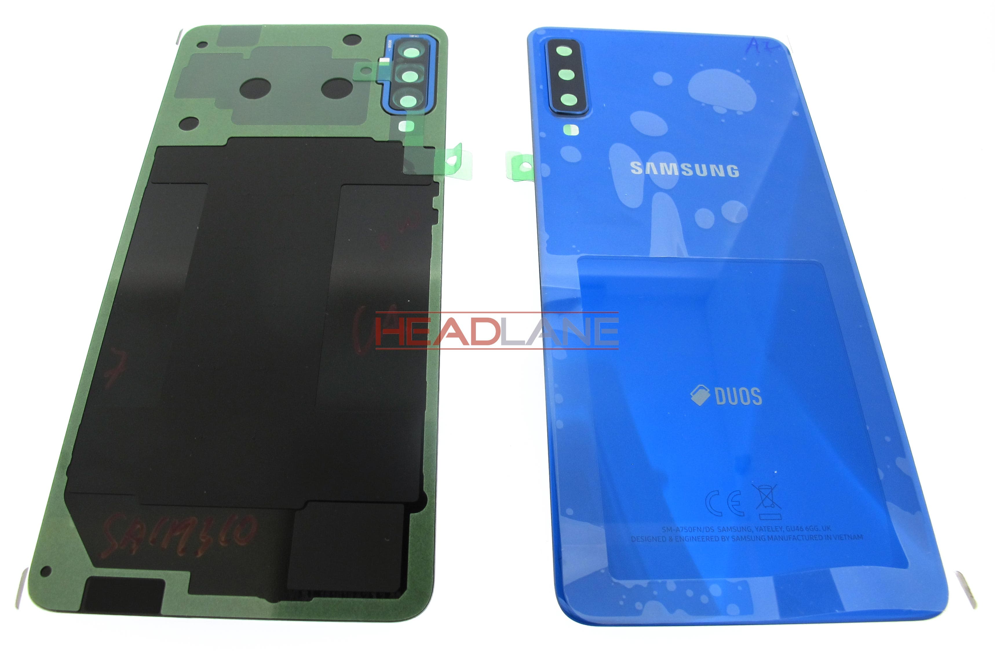 Samsung SM-A750 Galaxy A7 (2018) DUOS Back / Battery Cover - Blue - view 2