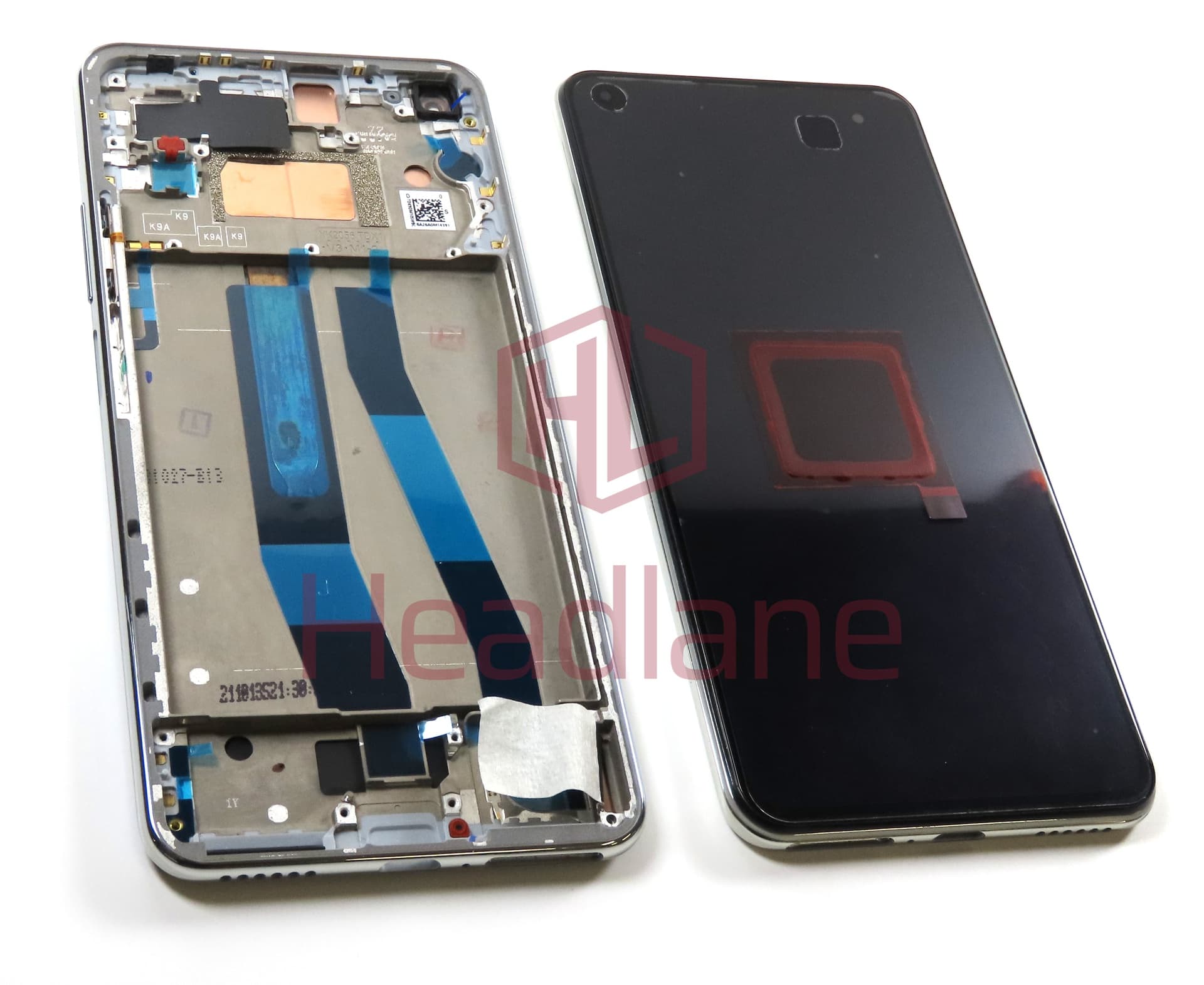 Xiaomi 11 Lite 5G NE LCD Display / Screen + Touch - Silver - view 2