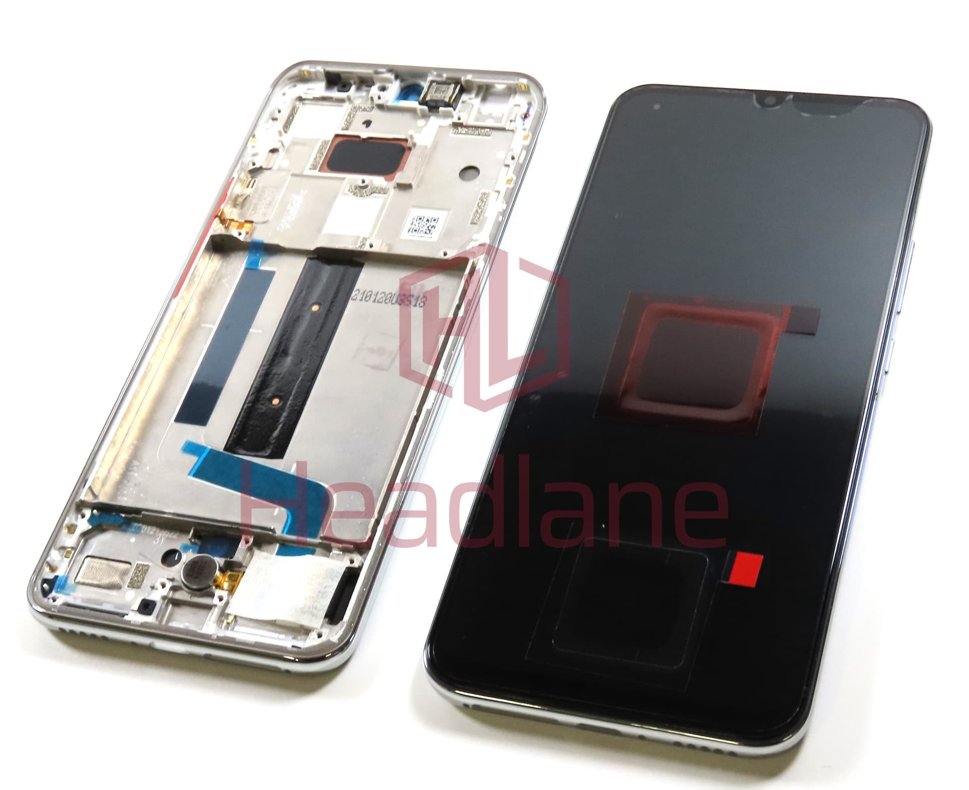 Xiaomi Mi 10 Lite 5G LCD Display / Screen + Touch - White - view 3