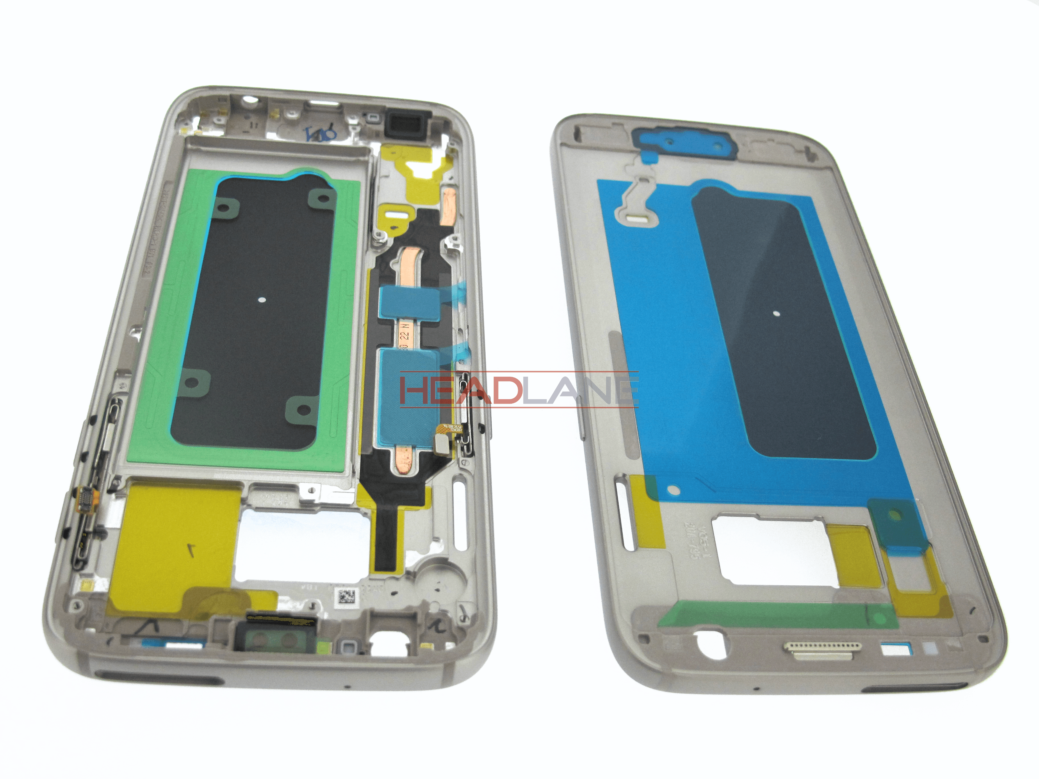 Samsung SM-G930F Galaxy S7 Middle Cover / Chassis - Gold - view 2