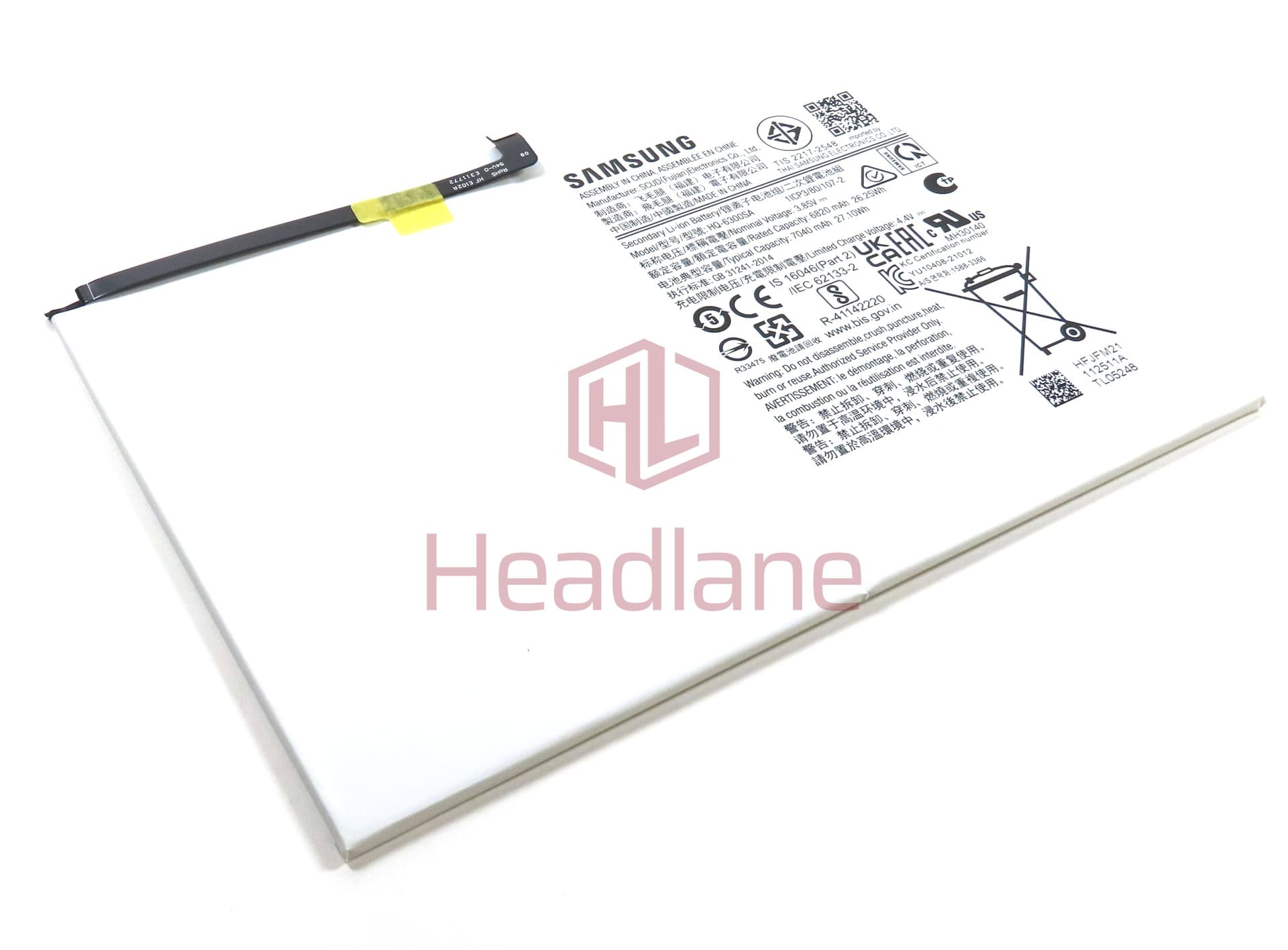 Samsung SM-X200 X205 HQ-6300NA 7040mAh Internal Battery + Adhesive - view 2