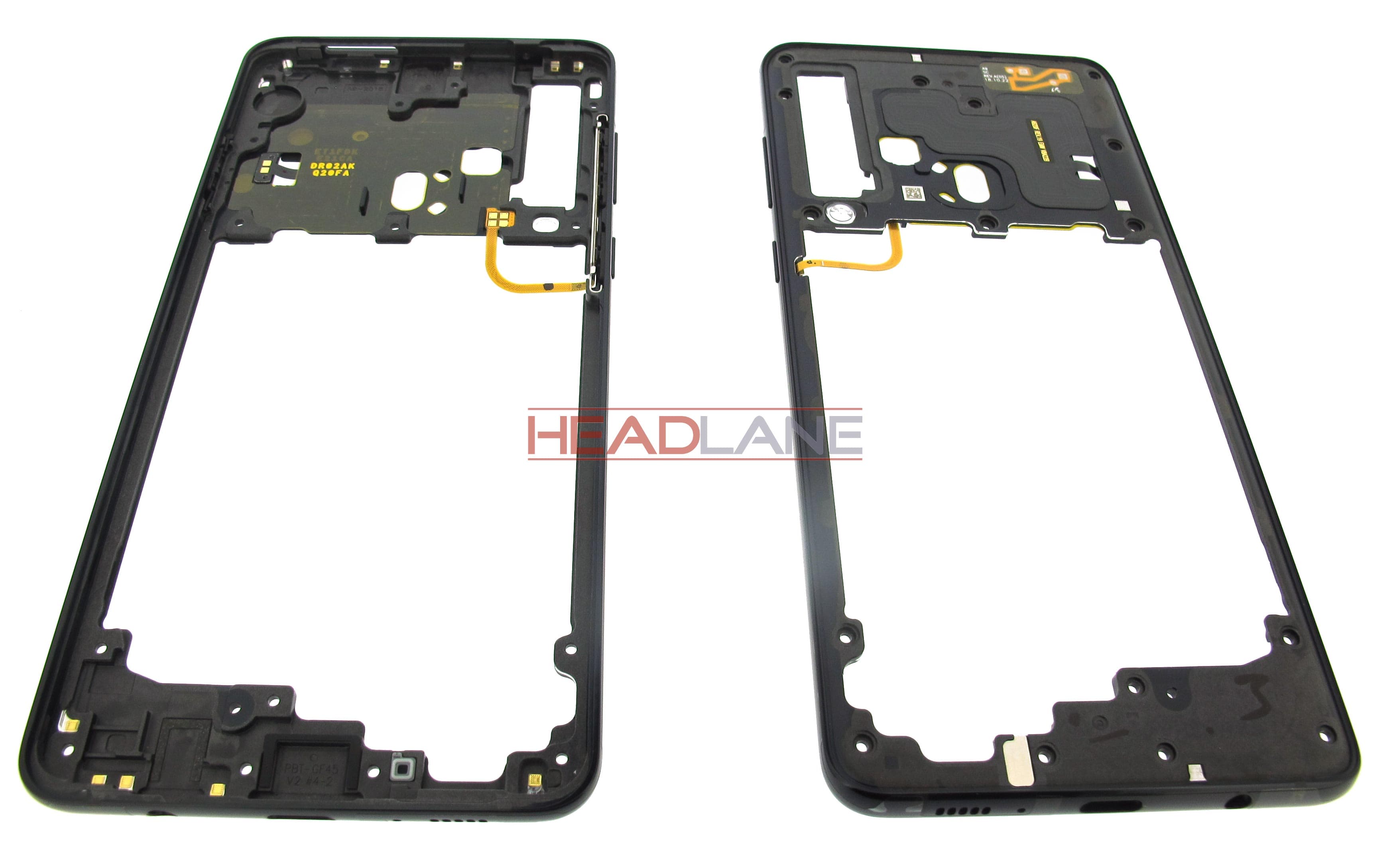 Samsung SM-A920 Galaxy A9 (2018) Middle Cover / Chassis - Black - view 2