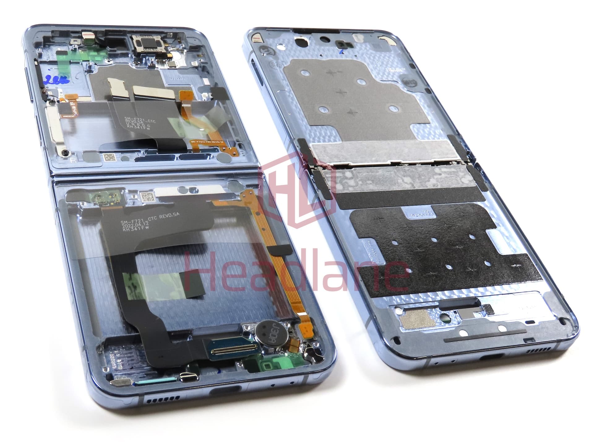 Samsung SM-F721 Galaxy Z Flip4 5G Display Frame - Blue - view 2