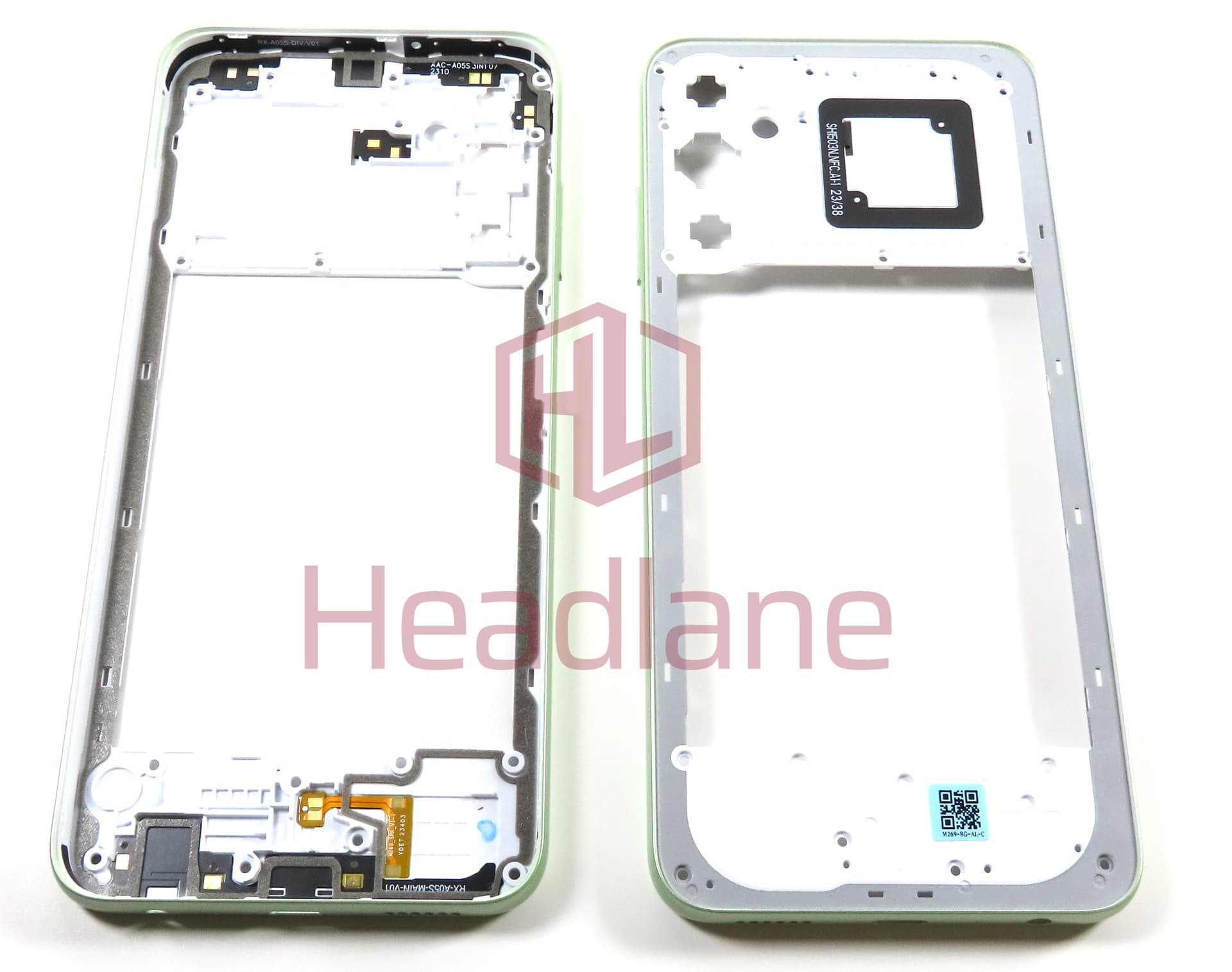 Samsung SM-A057 Galaxy A05s Middle Cover / Chassis - Light Green - view 2